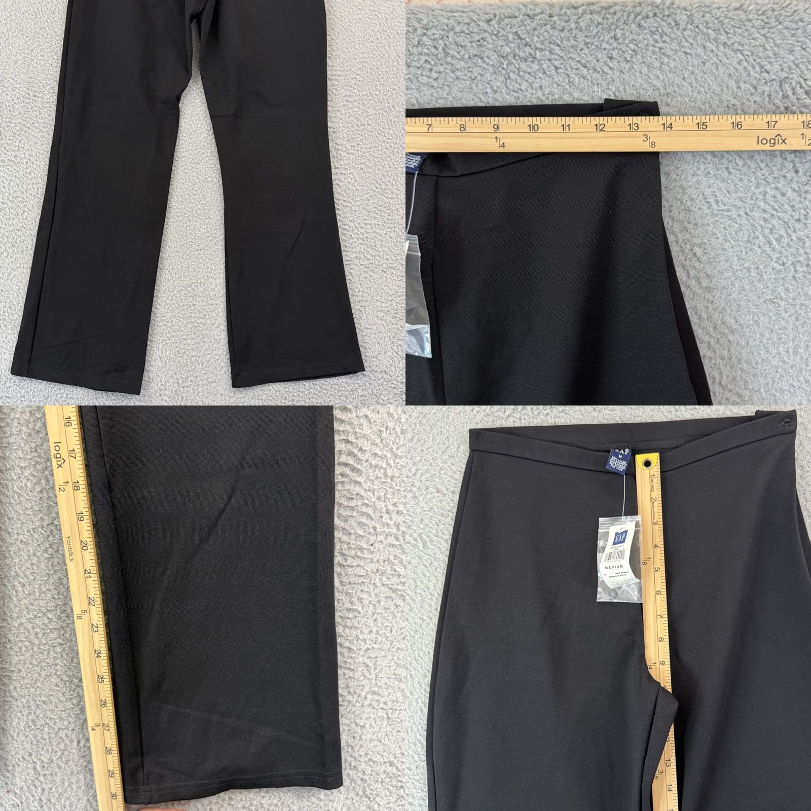 Gap VINTAGE Gap Pants Women Medium Black Bootcut Stretch 28x30 Classic Dress Pants 90s City Preppy NWT Size 32" / US 10 / IT 46 - 8 Thumbnail