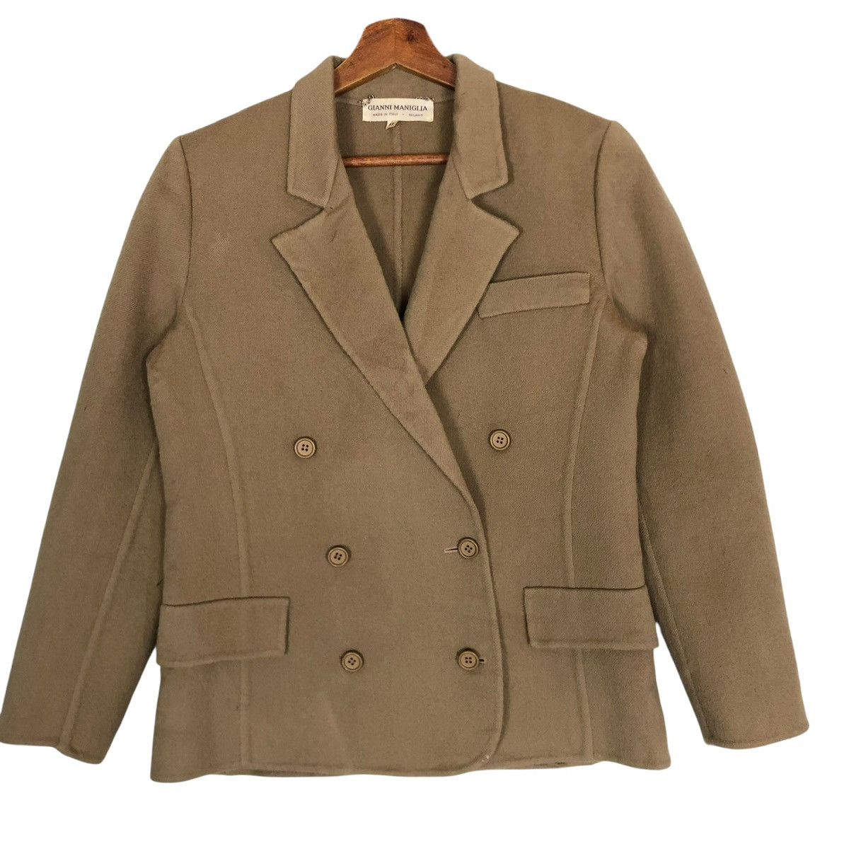 Other Vintage Gianni Maniglia Milano Italy Coat Double Breasted Size S / US 4 / IT 40 - 1 Thumbnail