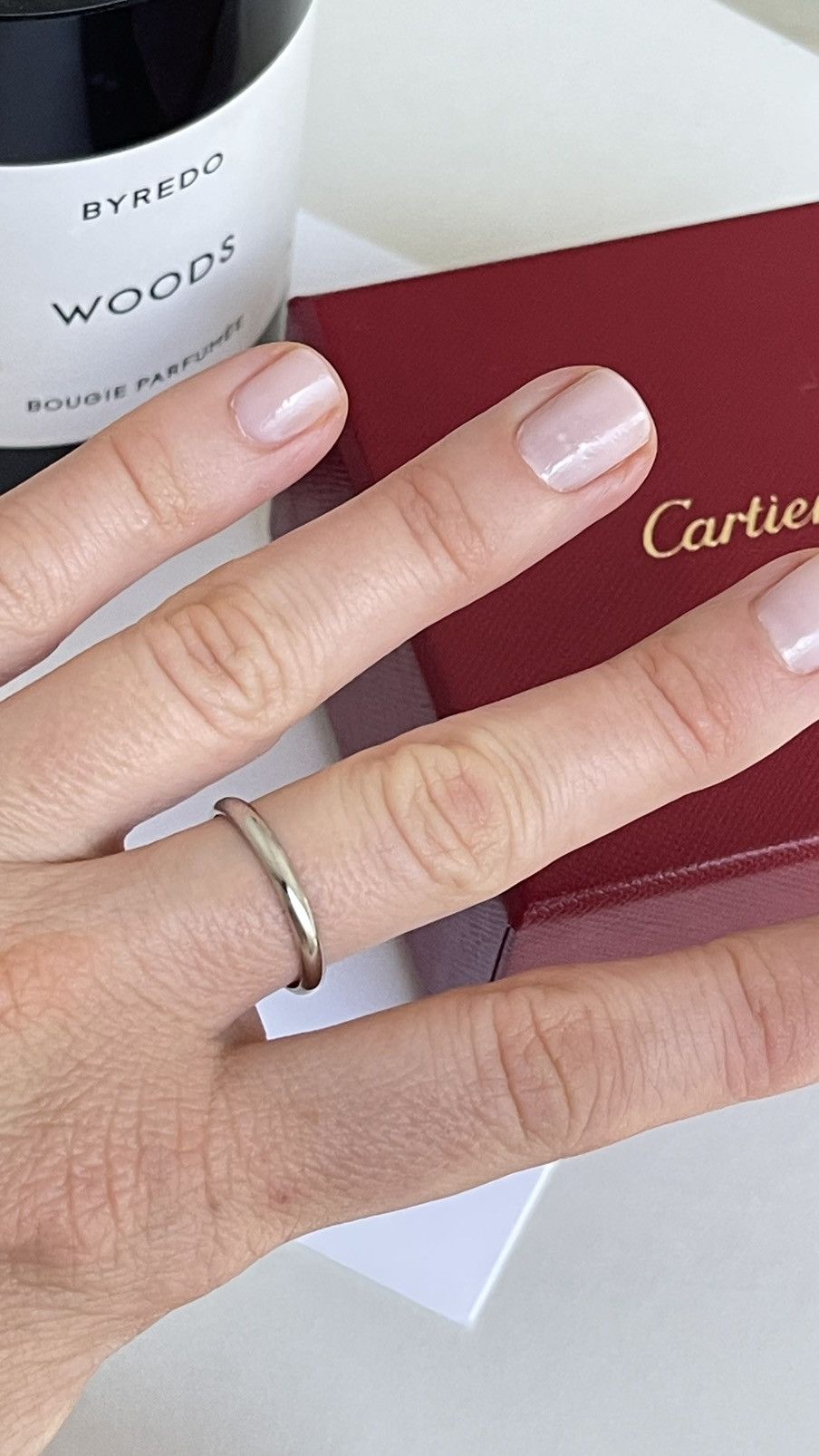 Cartier Cartier 1895 Wedding Band 2.5 mm Platinum 7.25 NEW $1190 Size ONE SIZE - 4 Thumbnail