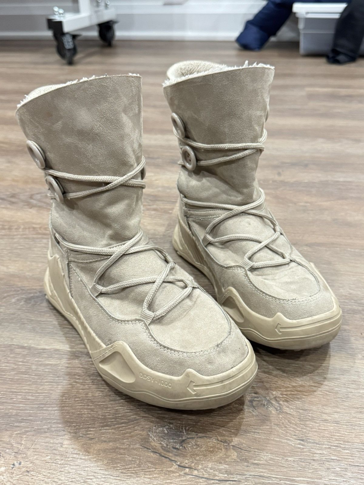 Off-White Off-White™ DDSY-1000 Suede Boots – 2013 Virgil Abloh Archive Size US 9 / IT 39 - 1 Thumbnail