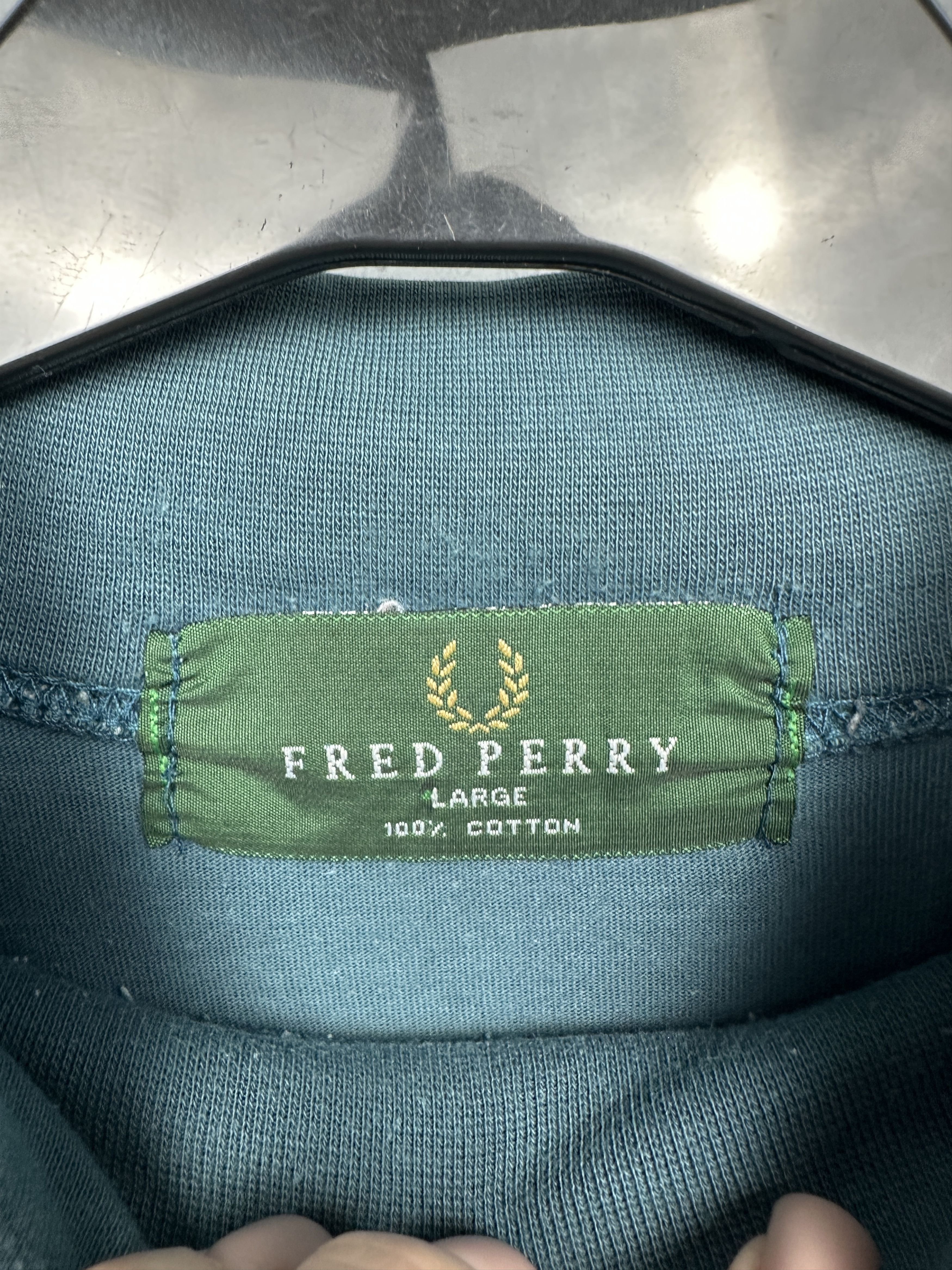 Fred Perry Fred Perry Vintage Mens High Neck Sweater Size US L / EU 52-54 / 3 - 4 Thumbnail