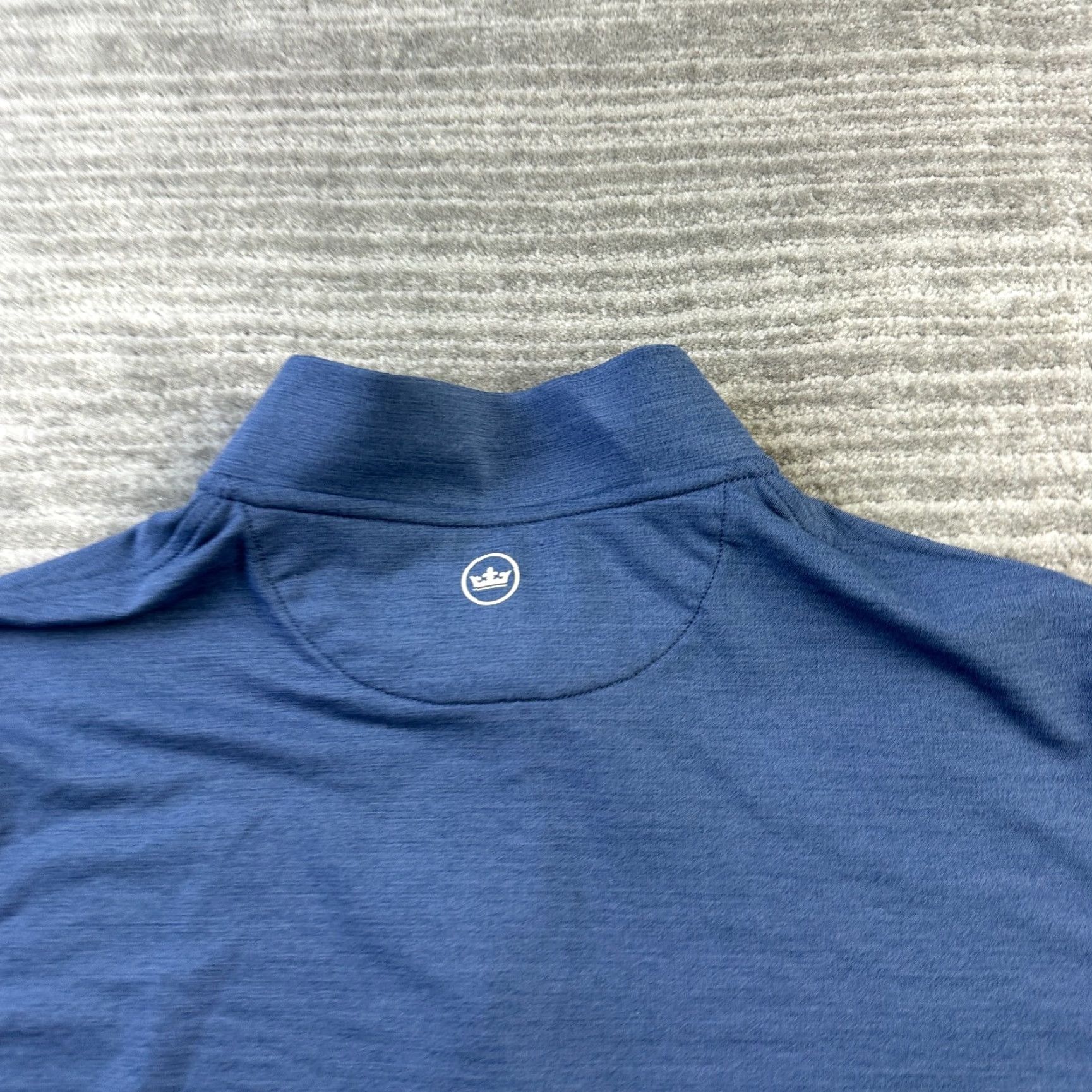 Peter Millar Peter Millar Sweater Mens Large Quarter Zip Crown Performance Baseball Collar Blue Size US L / EU 52-54 / 3 - 4 Thumbnail