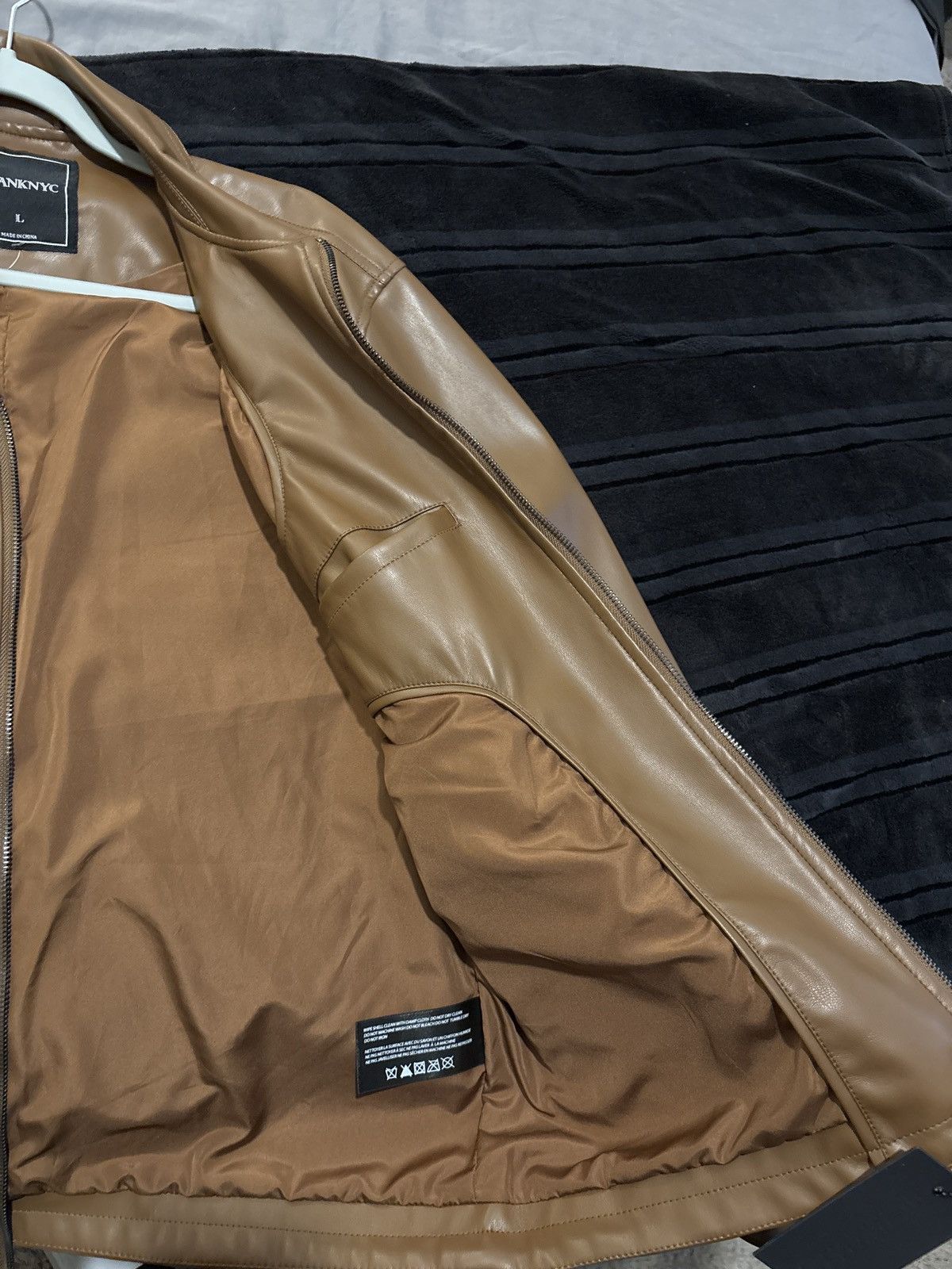 BLANKNYC BLANKNYC Mens Brown Pleather jacket Size US L / EU 52-54 / 3 - 5 Thumbnail