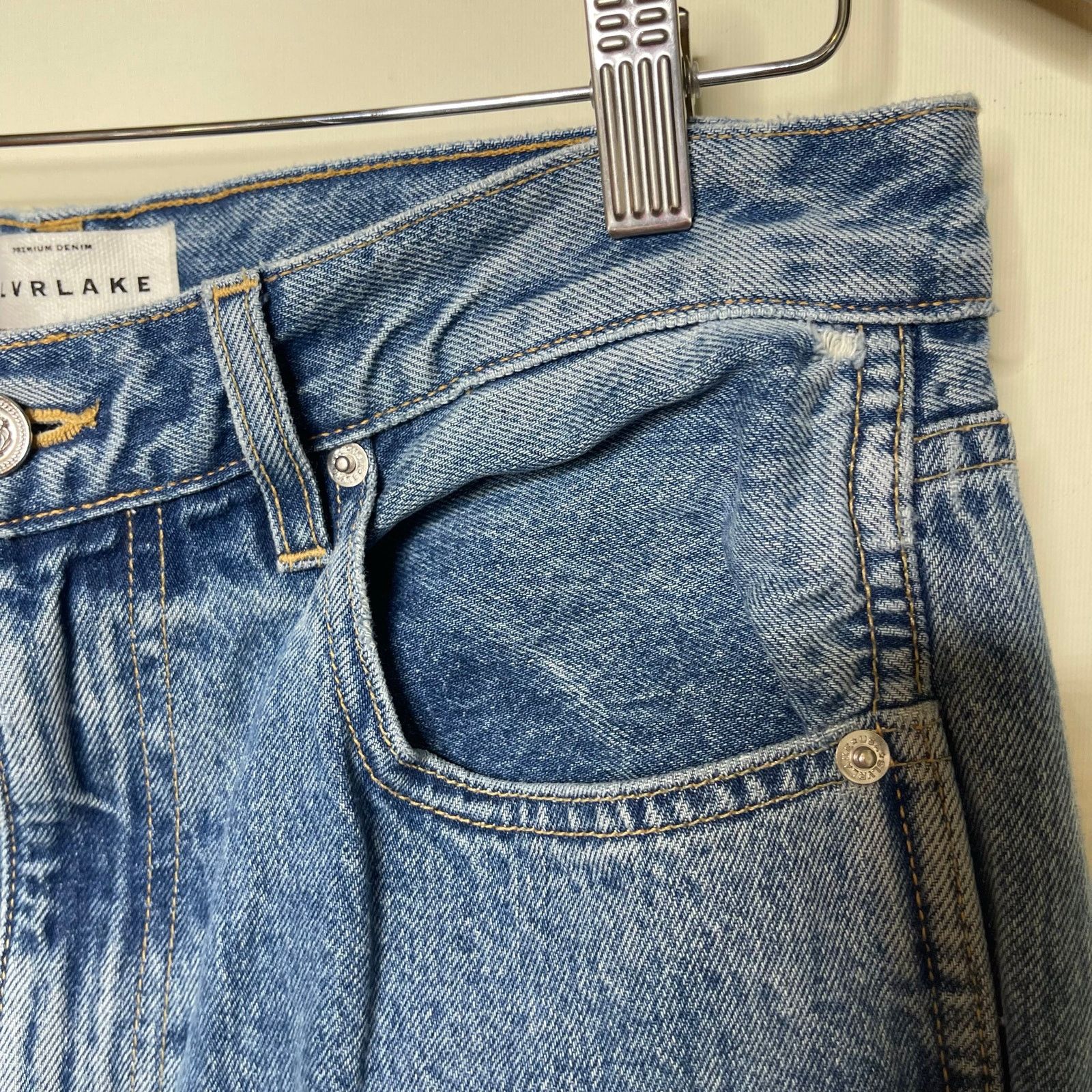 SLVRLAKE SLVRLAKE Hero High Rise Cropped Straight Leg Jeans sz 30 Size 30" / US 8 / IT 44 - 7 Thumbnail
