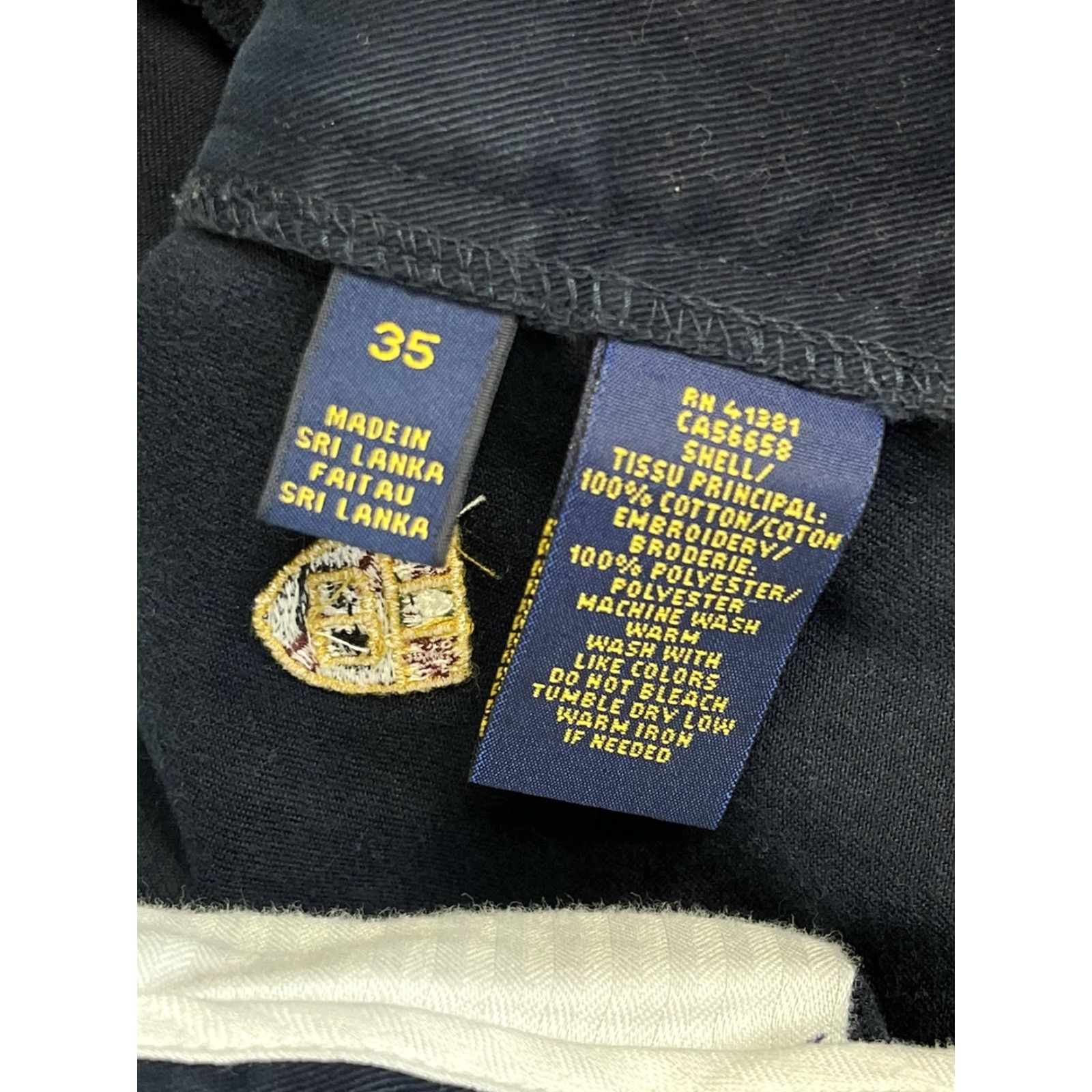 Polo Ralph Lauren Polo Ralph Lauren Mens Embroidered Lion Crest Logo Golf Shorts Navy Blue Sz 35 Size US S / EU 44-46 / 1 - 4 Thumbnail