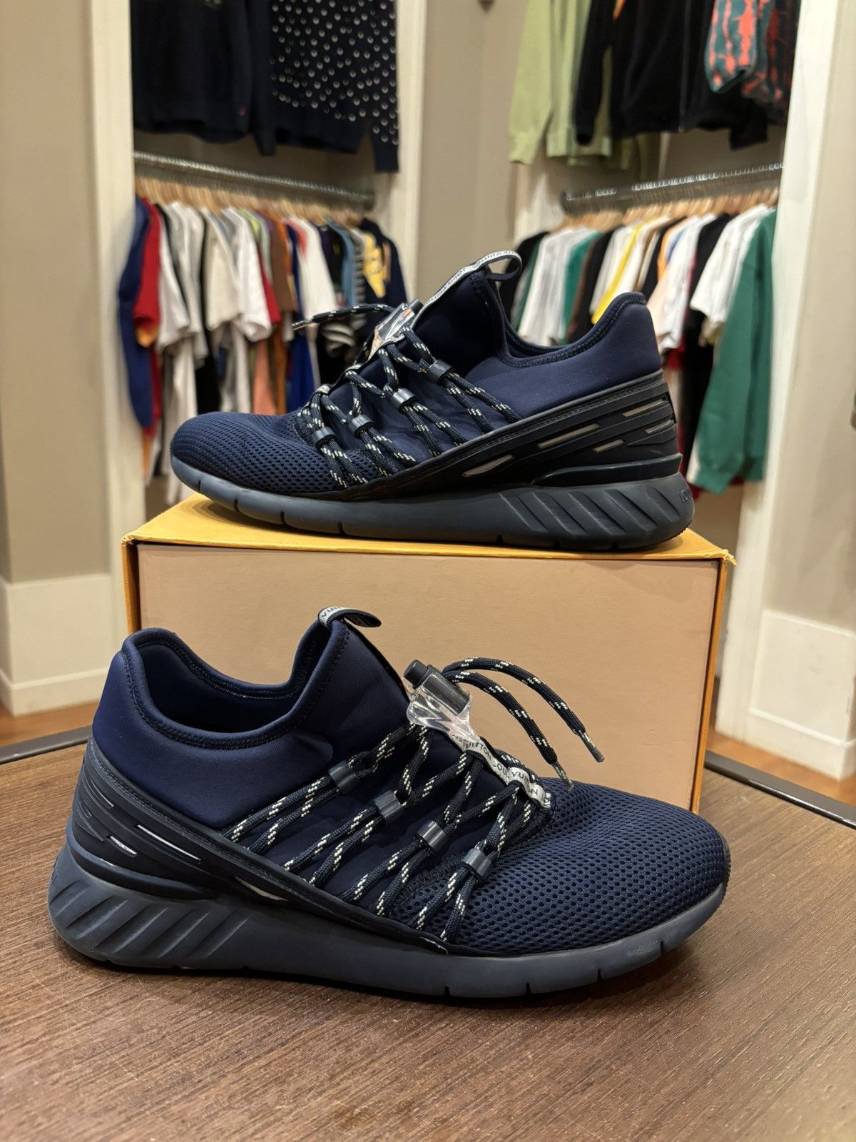 Louis Vuitton Louis Vuitton Americas Cup 2017 Sneakers Navy Size US 7 / EU 40 - 1 Thumbnail