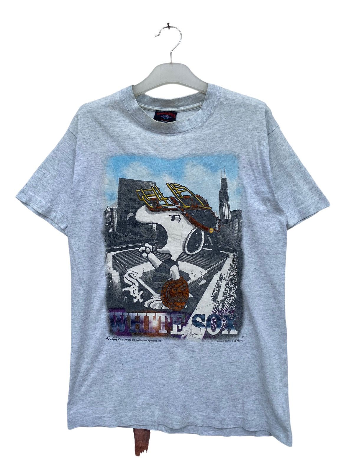 MLB Vintage 1995 MLB White Sox X Snoopy Tees Size US M / EU 48-50 / 2 - 1 Thumbnail