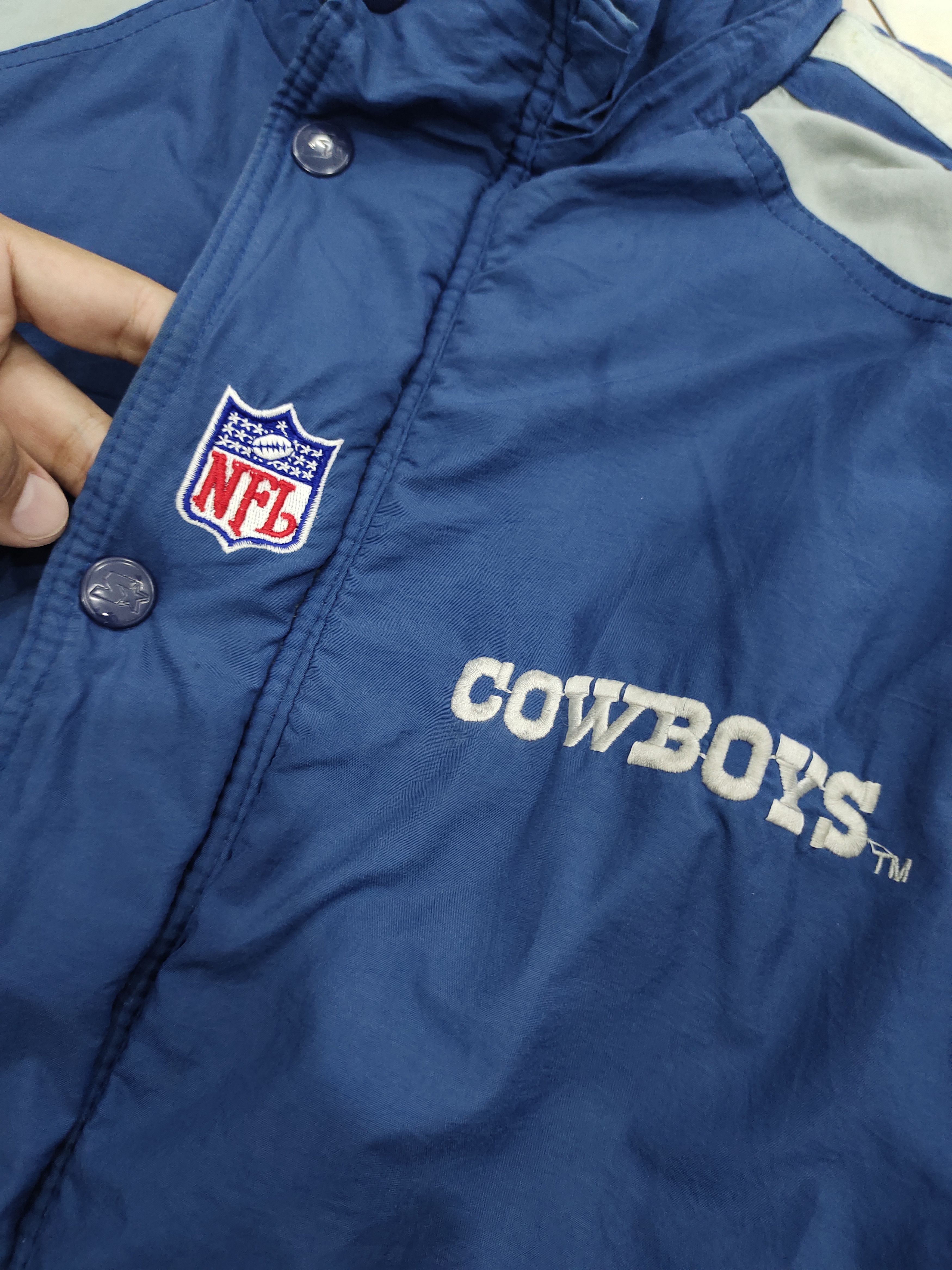 NFL × Starter × Vintage Vintage 90s Starter Dallas Cowboys NFL Jacket Size US XL / EU 56 / 4 - 4 Thumbnail