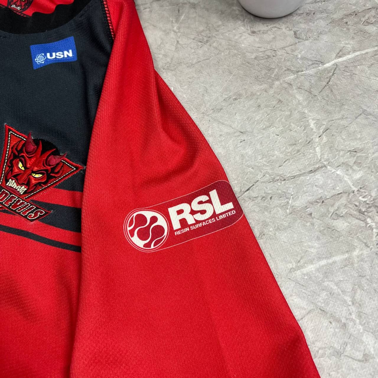 Vintage Salford City Reds Devis 2014 Super League T-Shirt Kooga Size US L / EU 52-54 / 3 - 4 Thumbnail