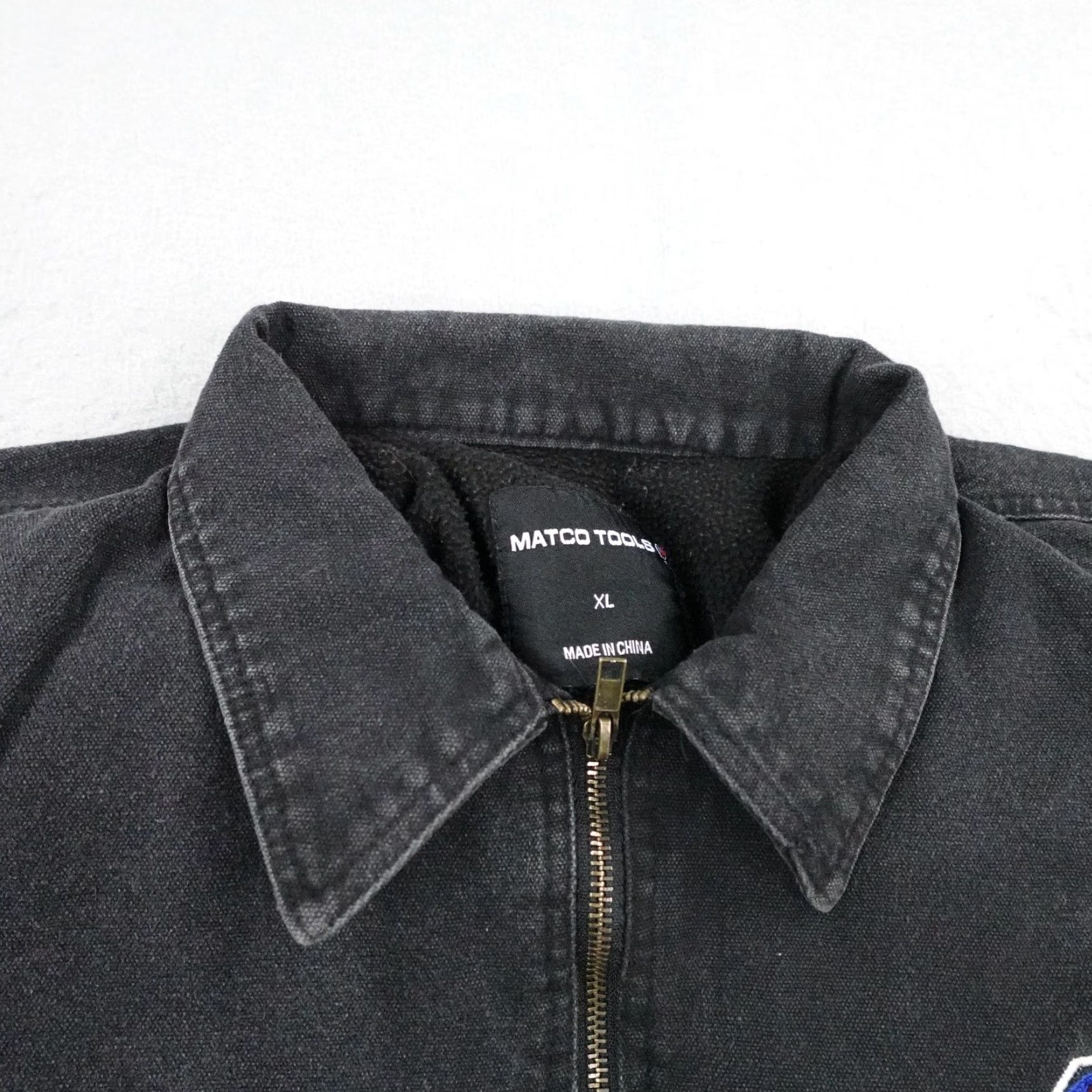 Vintage Matco Tools Jacket Mens XL Black Canvas Fleece Lined Bomber Utility Work Coat Size US XL / EU 56 / 4 - 2 Thumbnail