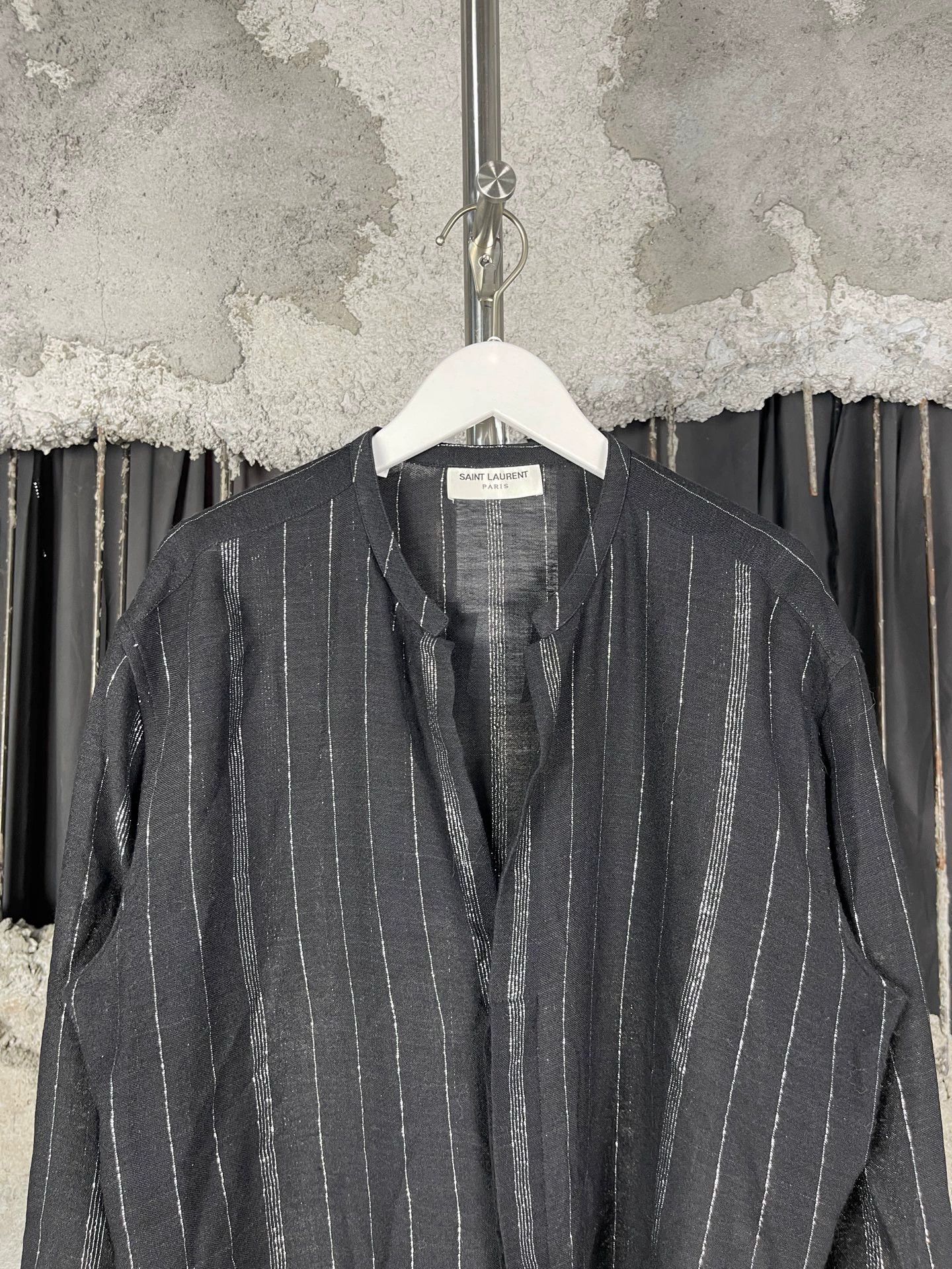 Saint Laurent Paris Saint Laurent SLP Silver Thread Shirt 38 New Size XS / US 0-2 / IT 36-38 - 3 Thumbnail