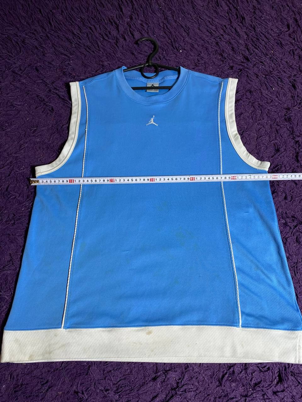 Jordan Brand × Nike × Vintage Nike Tank Top Jordan Vintage Mini Center Logo Y2k Style Size US L / EU 52-54 / 3 - 20 Thumbnail