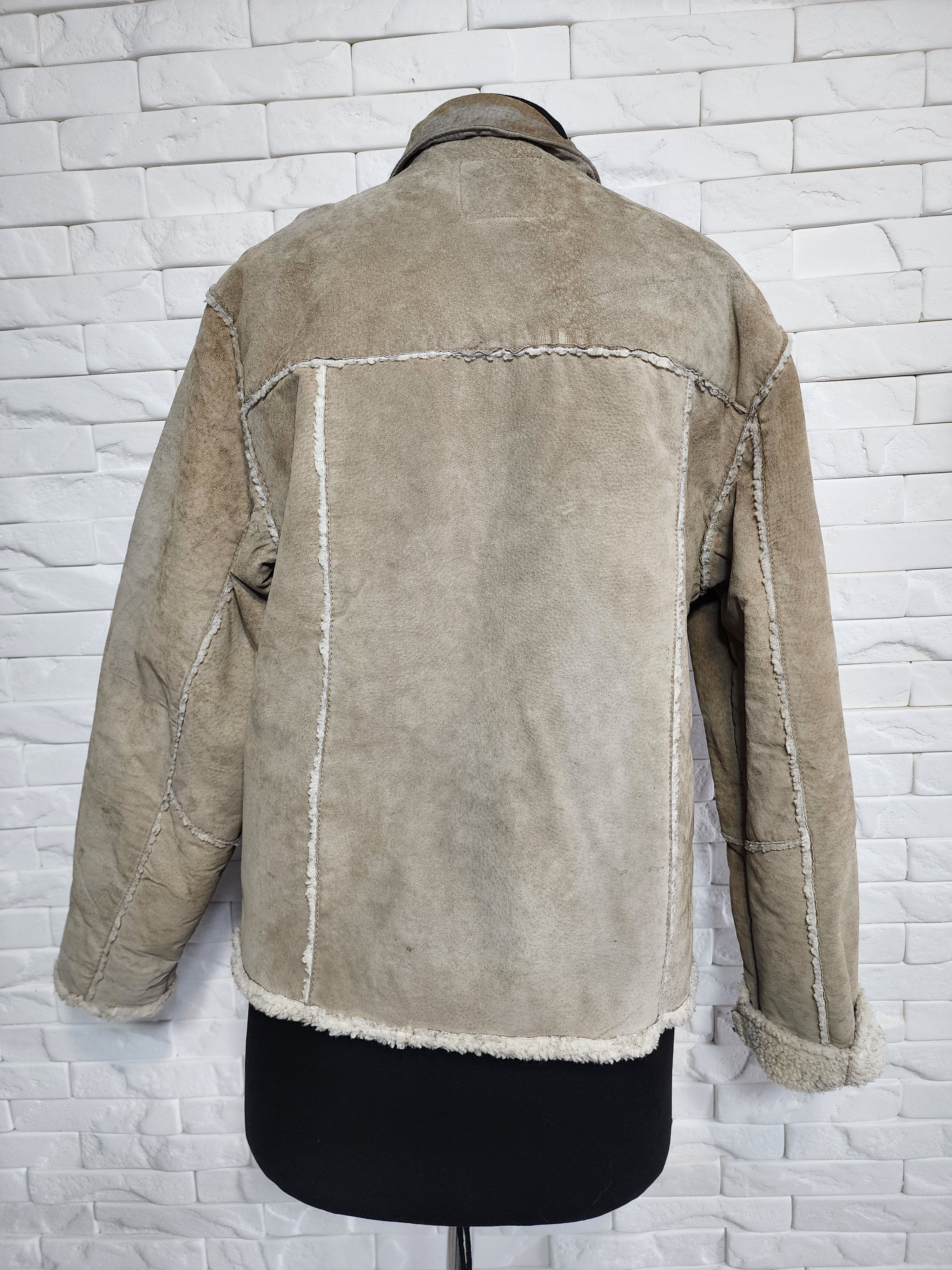 Other Men's Suede Style Jacket: Faux Fur Insulation, Metal Zipper Size US L / EU 52-54 / 3 - 4 Thumbnail