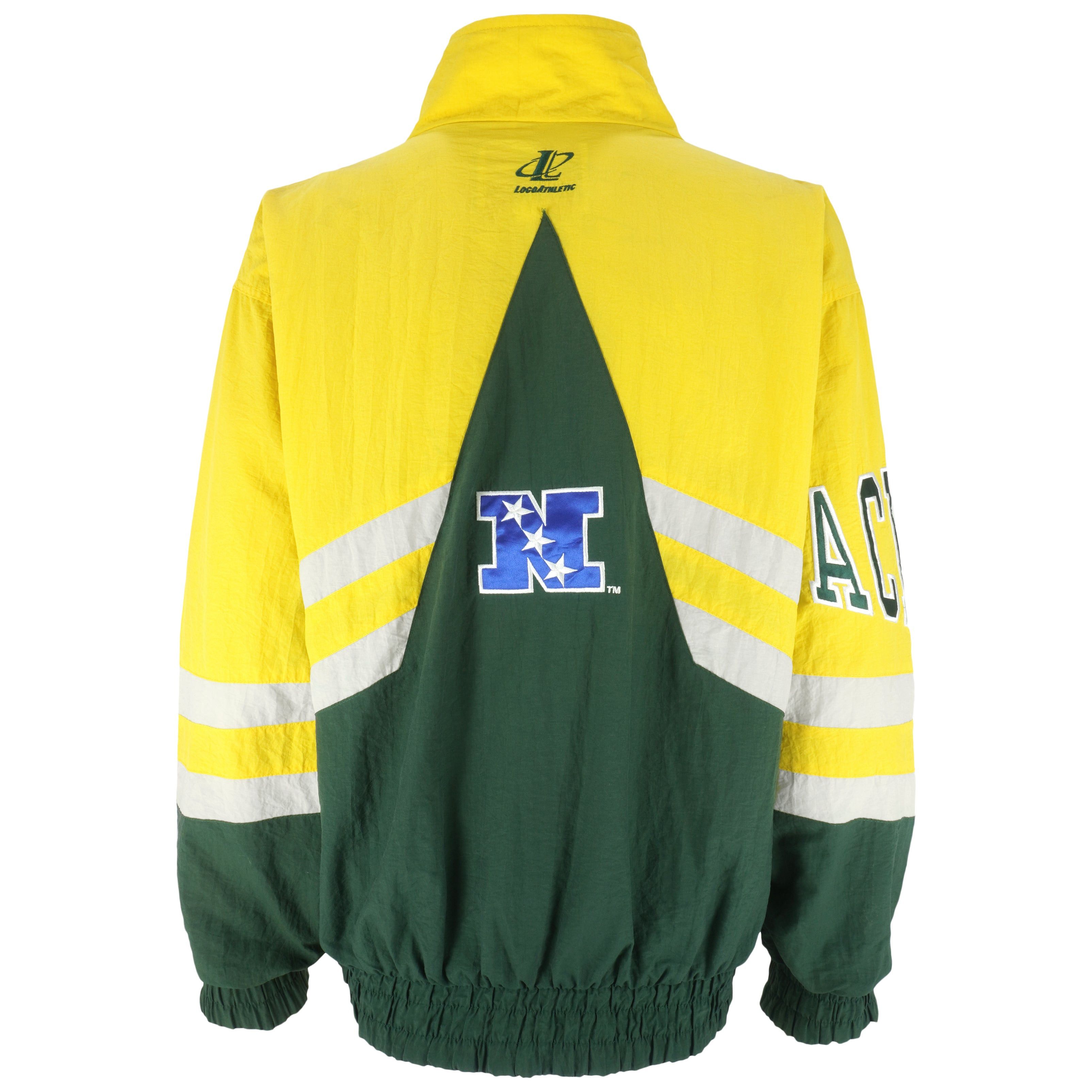 Logo Athletic NFL - Green Bay Packers Zip-Up Windbreaker 1990s Size US XL / EU 56 / 4 - 4 Thumbnail