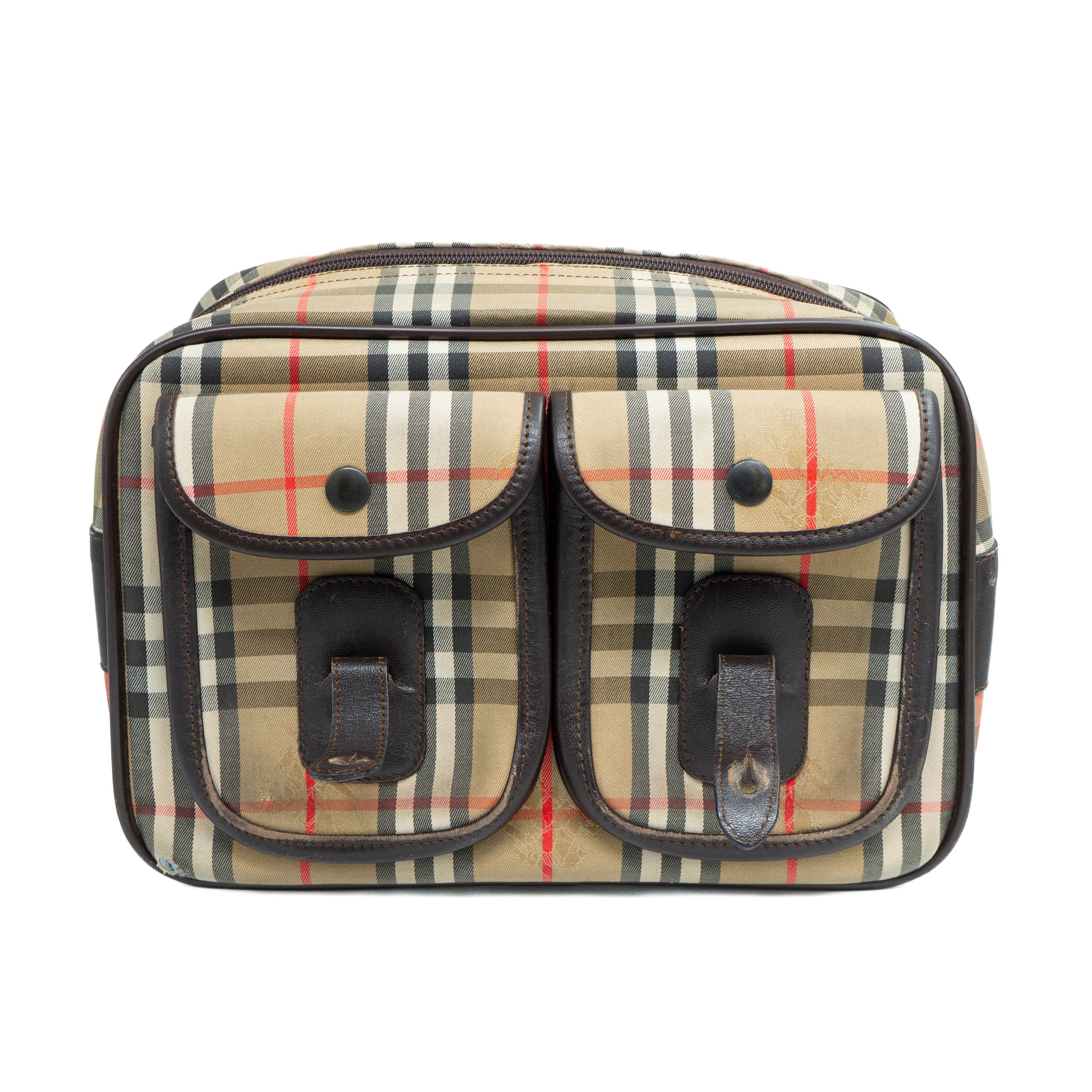 Burberry BURBERRY Check Monogram Camera Bag Crossbody Vintage 90s 00s Size ONE SIZE - 4 Thumbnail