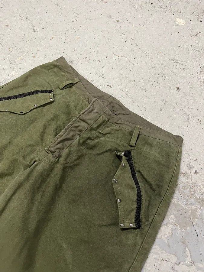 Daniele Alessandrini Daniele Alessandrini Cross Patch Olive Pants Size US 31 - 6 Thumbnail