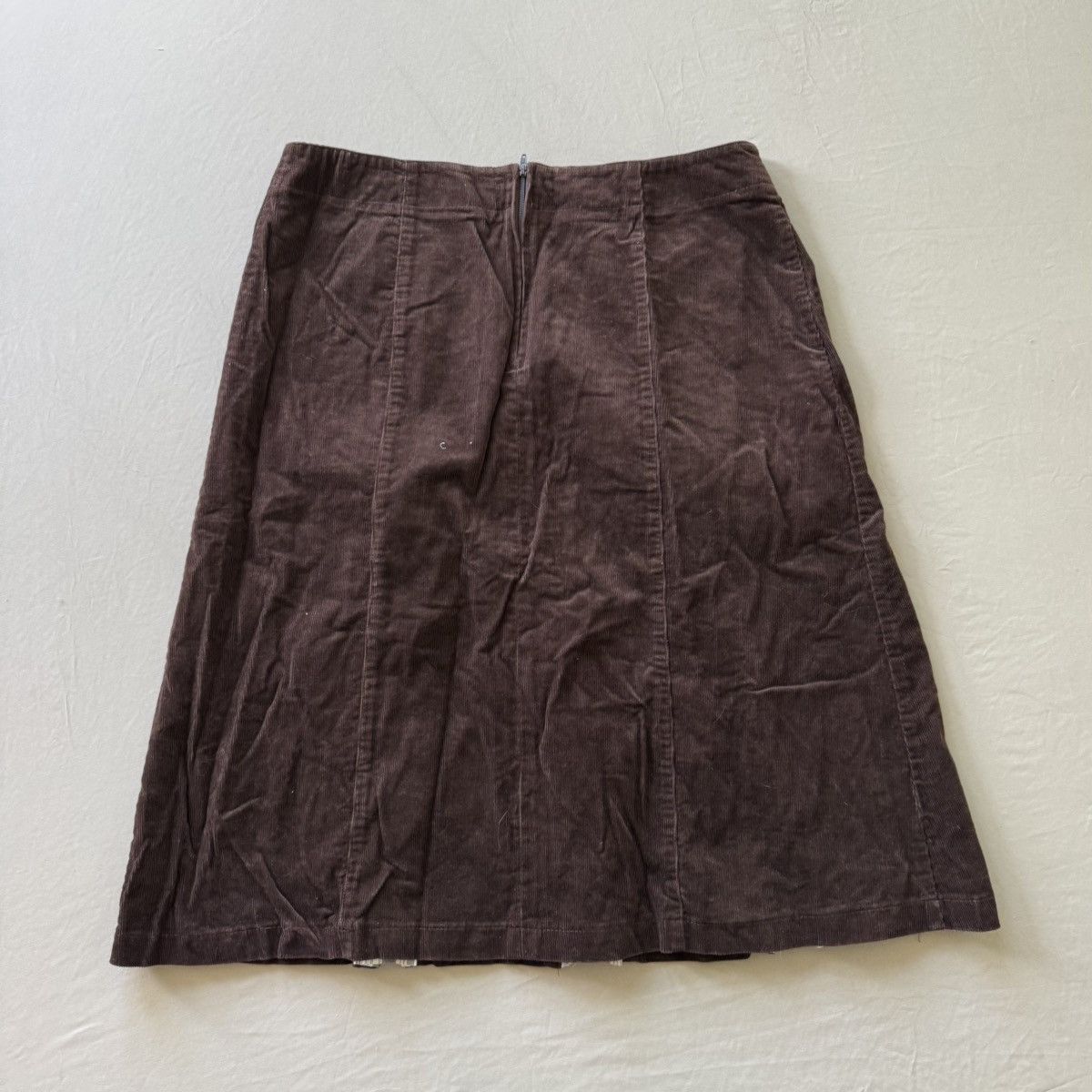 Other Vintage Y2K corduroy A-Line skirt with zipper detail Size 34" / US 12 / IT 48 - 5 Thumbnail