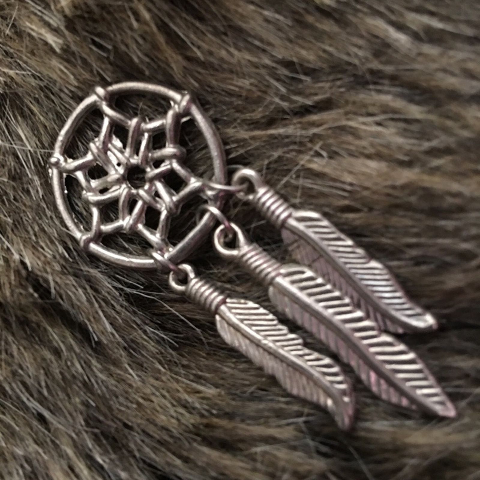 Jewelry Silver tone dream catcher brooch pin Size ONE SIZE - 2 Thumbnail