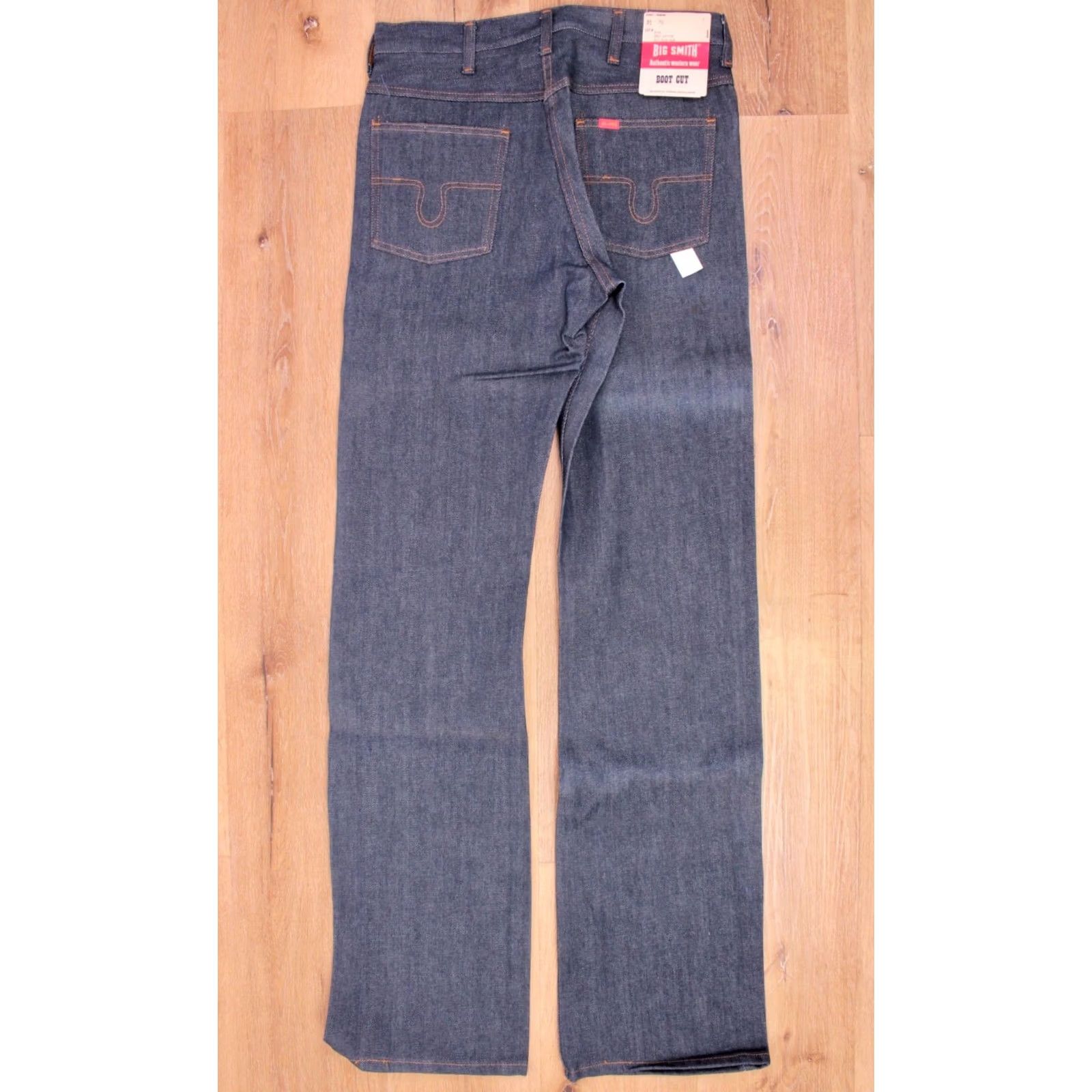 Vintage Big Smith Jeans Boot Cut 31x36 70s VTG 1970s Blue Cotton Mens Pants Size US 31 - 3 Thumbnail