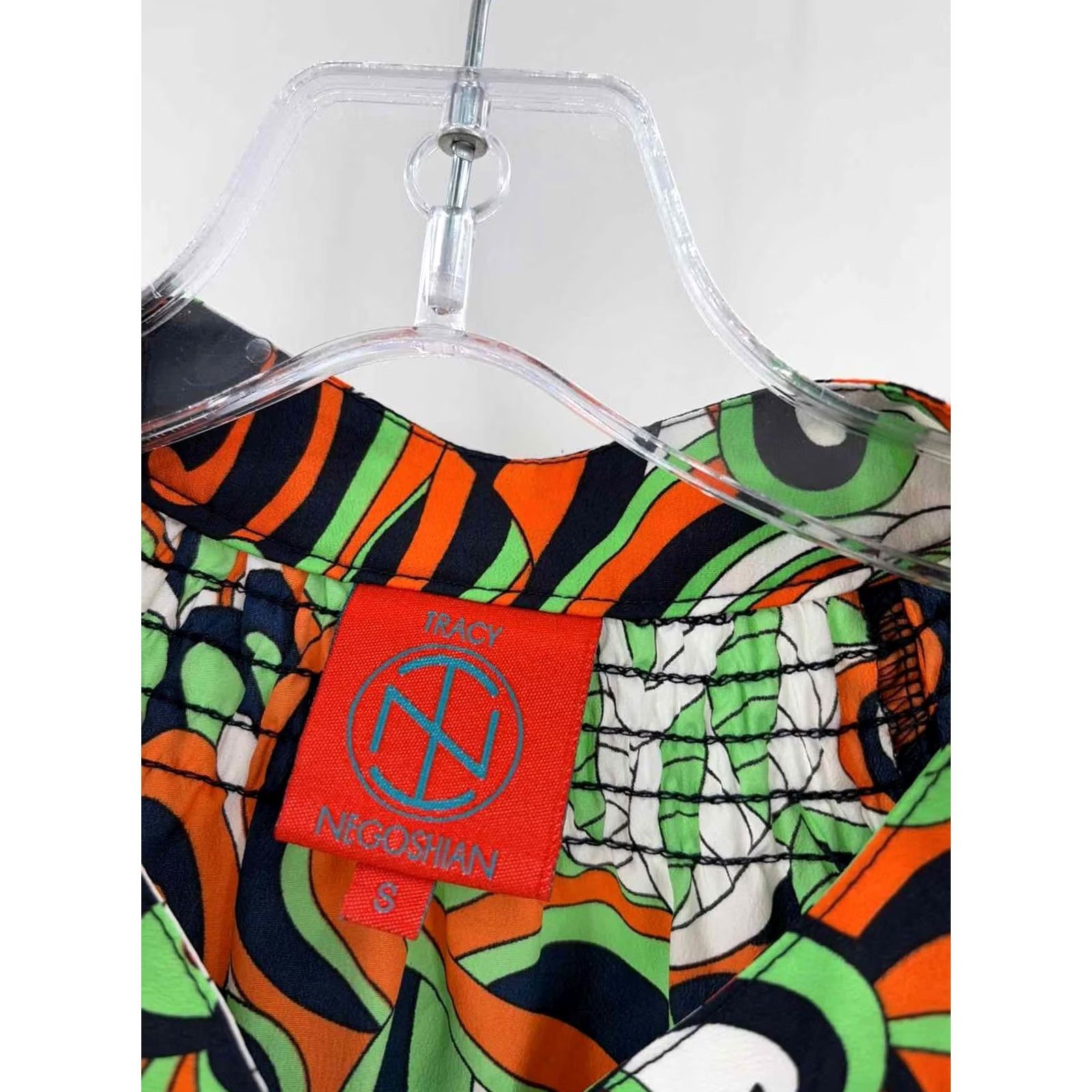 Vintage Pre-Owned Tracy Negoshian Green Size Small Long Sleeve Blouse Size S / US 4 / IT 40 - 2 Thumbnail