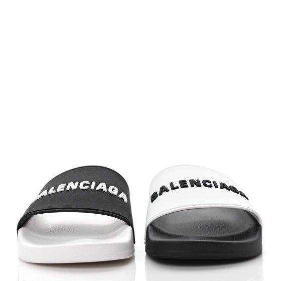 Balenciaga Balenciaga Men's Logo Mismatched Slide Sandal Size 8 Size US 8 / EU 41 - 3 Thumbnail