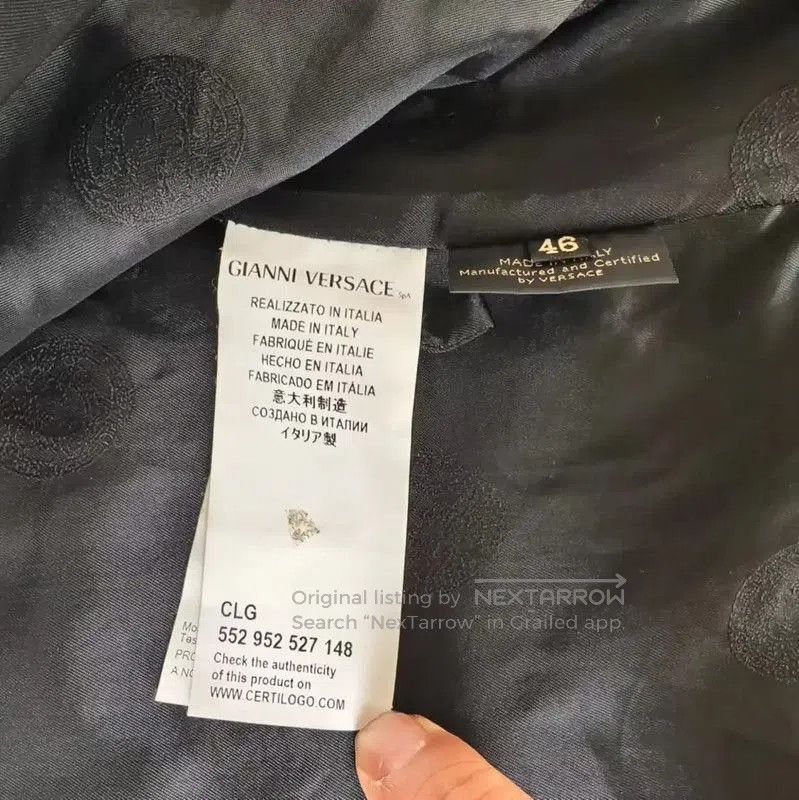 Versace Versace Black Women's Jacket with Lace Sleeves . Size XL / US 12-14 / IT 48-50 - 4 Thumbnail