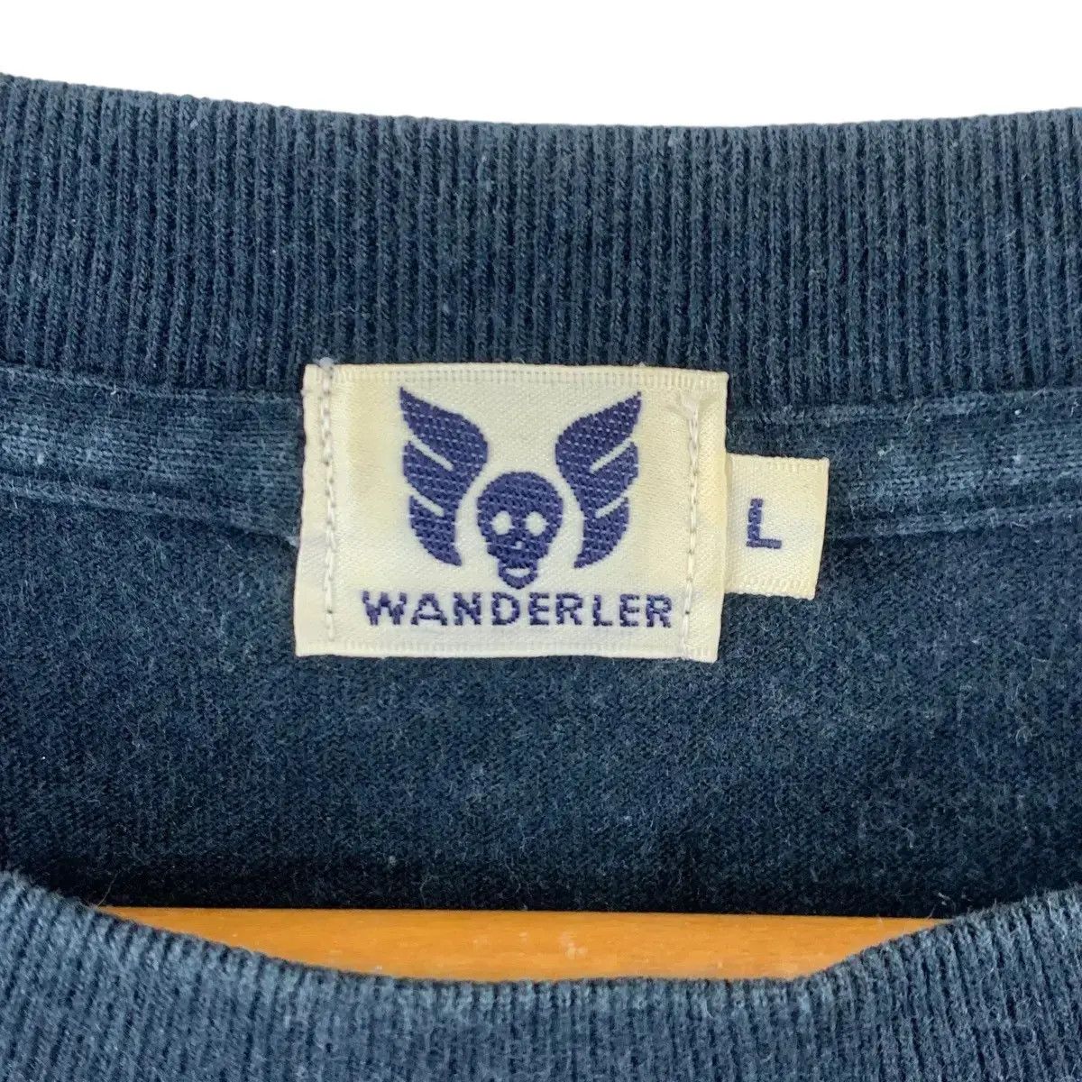 Vintage Vintage WANDERLER JAPAN Skull Bones Punk Rebel Tee Shirt Size US L / EU 52-54 / 3 - 4 Thumbnail