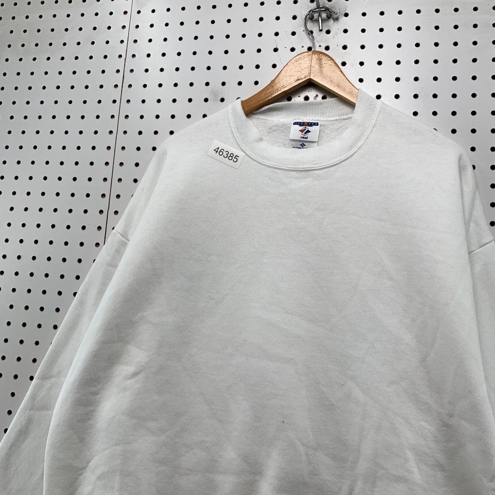 Jerzees VINTAGE Jerzees Sweatshirt Mens XL White Fleece 90s Crewneck USA Sweatshirt 90s Mens XL White Jerzees Vintage 90s Theme: 90s Size US XL / EU 56 / 4 - 3 Thumbnail
