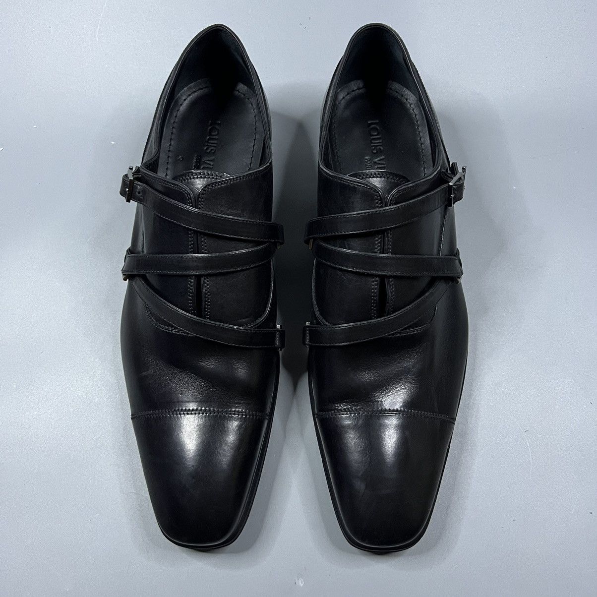 Louis Vuitton Louis Vuitton LV Logo Equinox Derby Leather Shoes Size US 9 / EU 42 - 3 Thumbnail