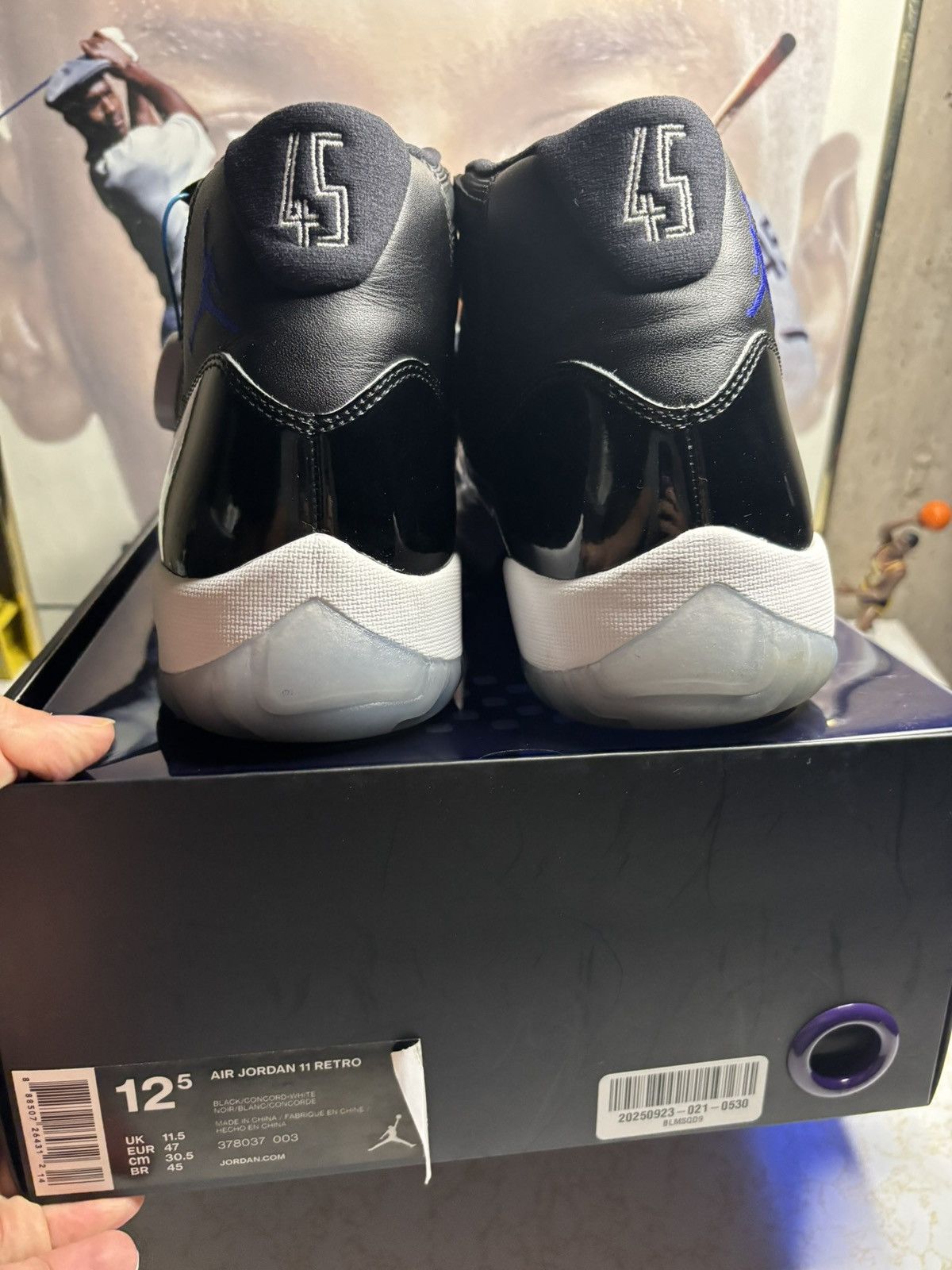 Jordan Brand Air Jordan 11 Retro 2016 Space Jam 2016 Size US 12.5 / EU 45-46 - 7 Thumbnail