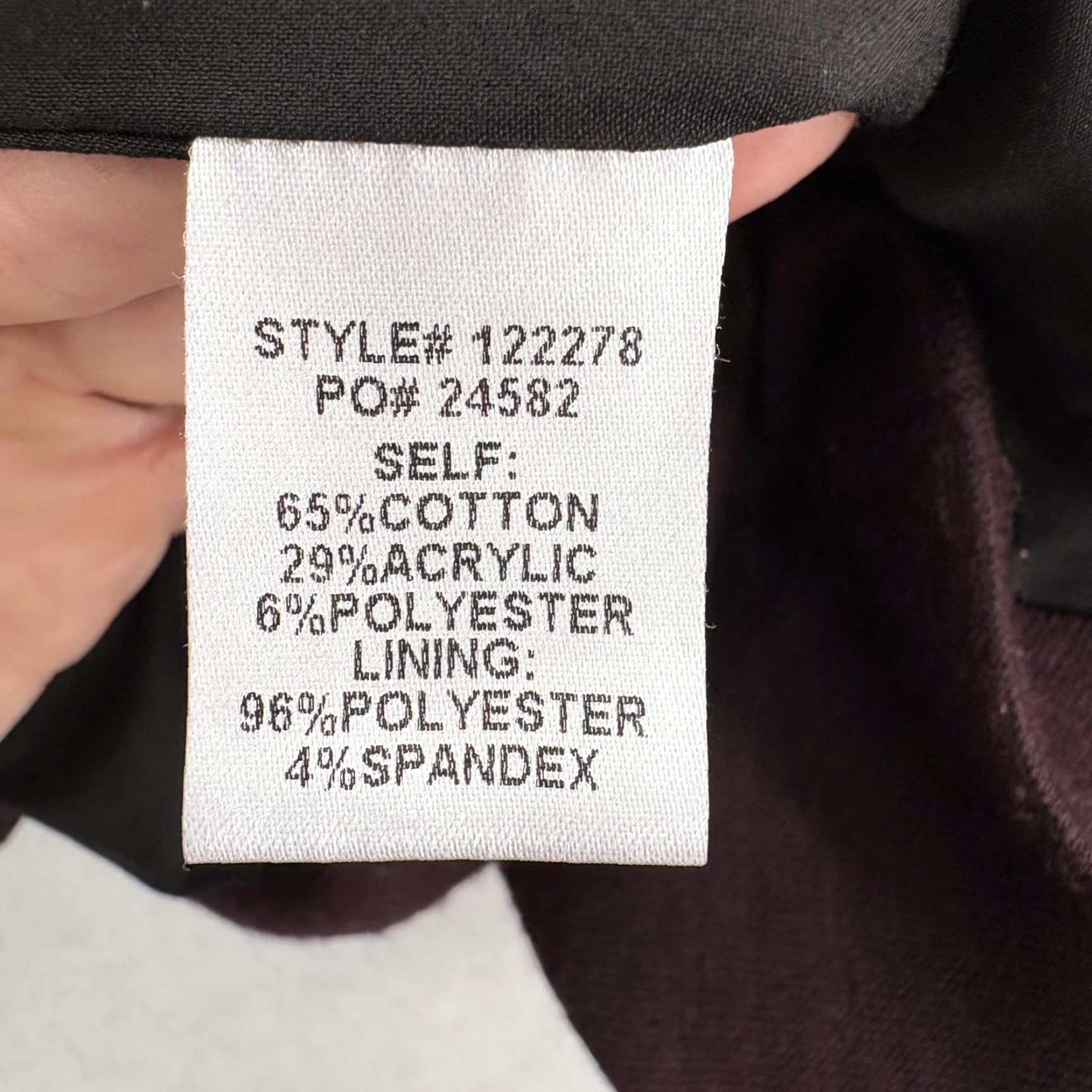 Vintage Skies Are Blue Blazer Womens 2X Burgundy Knit Lined Open Front Pockets 3/4 Sleeve Casual Business Vintage No Size XXL / US 16-18 / IT 52-54 - 5 Thumbnail