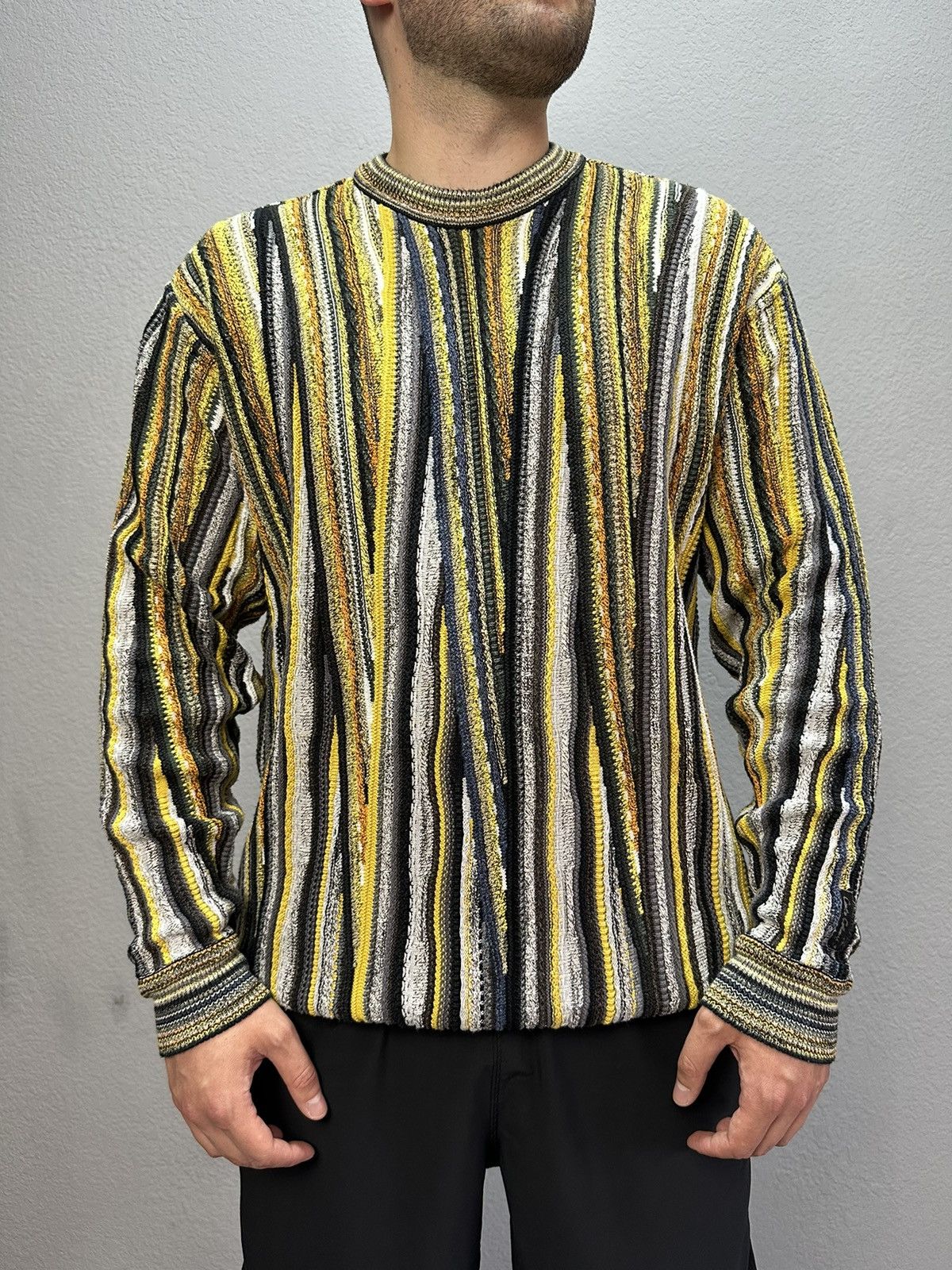 Carlo Colucci × Coogi × Vintage Vintage Carlo Colucci Knitted Sweater Coogi Style Archival Size US L / EU 52-54 / 3 - 6 Thumbnail