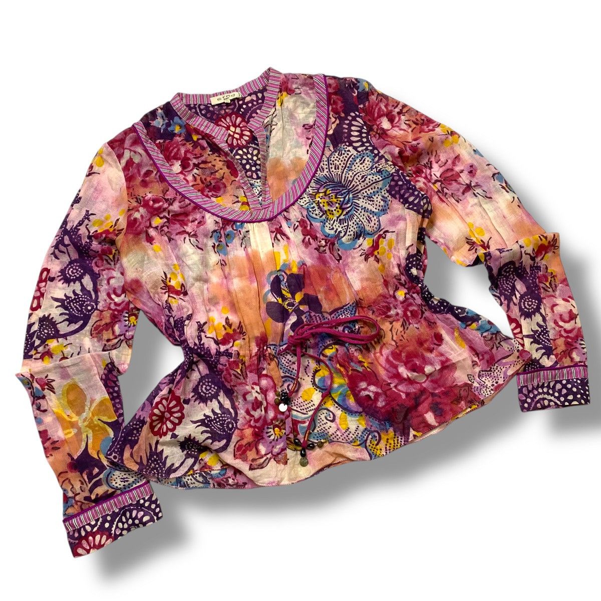 Etro × If Six Was Nine Y2K Etro flower pattern hippies style Size M / US 6-8 / IT 42-44 - 7 Thumbnail