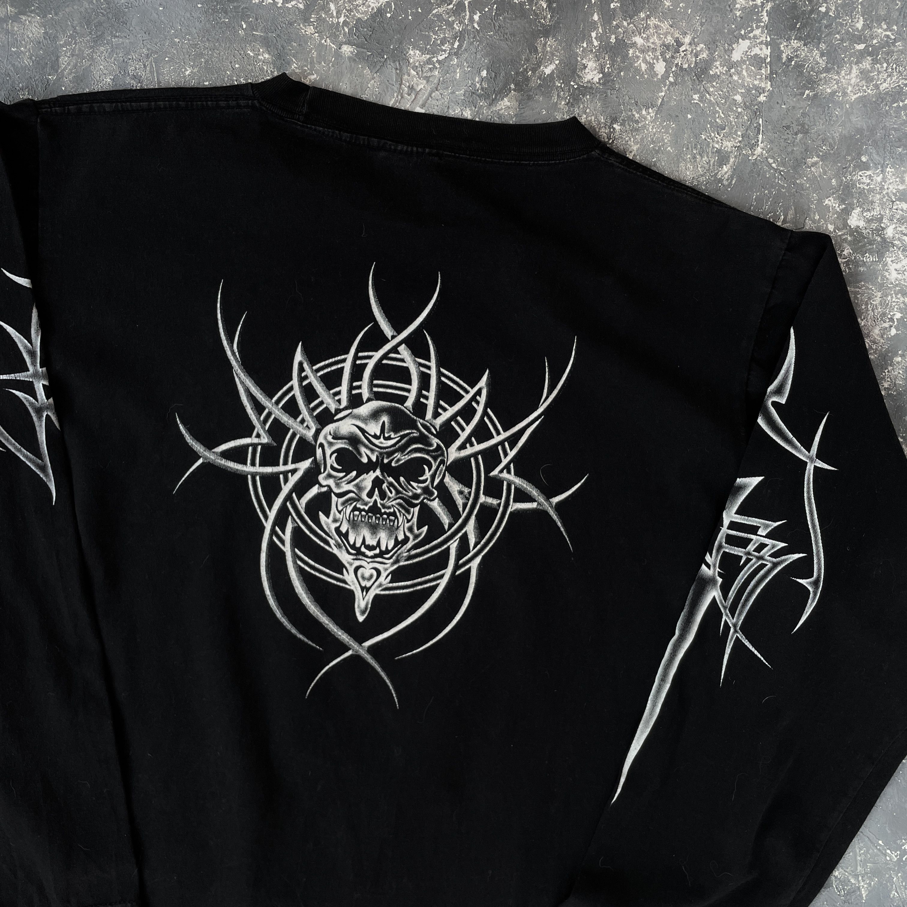 Affliction × Tribal Streetwear × Vintage vintage y2k tribal longsleeve shirt Size US L / EU 52-54 / 3 - 4 Thumbnail