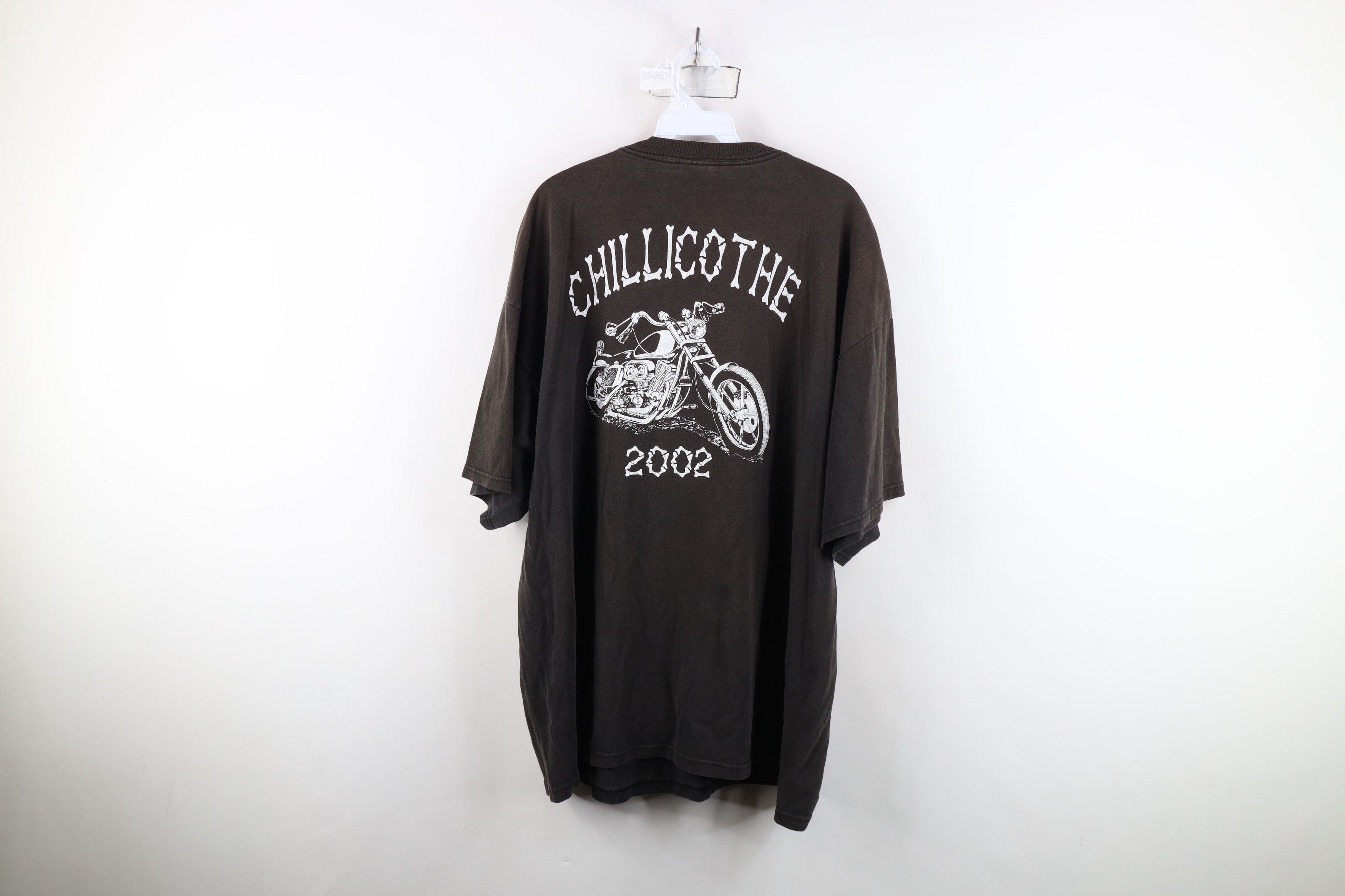Vintage Vintage Y2K 2002 Chillicothe Motorcycle Rally Girl T-Shirt Size US XXL / EU 58 / 5 - 12 Thumbnail