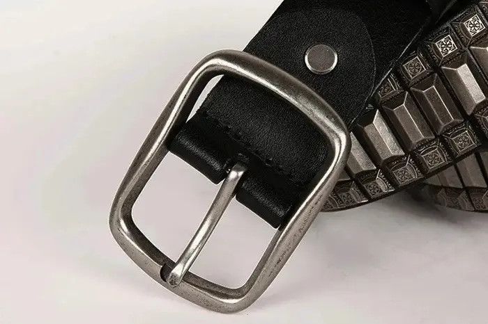 Jewelry Luxury Waist Cowboy Motorcycle Jeans Heavy Metal Rivet Belts Size ONE SIZE - 5 Thumbnail