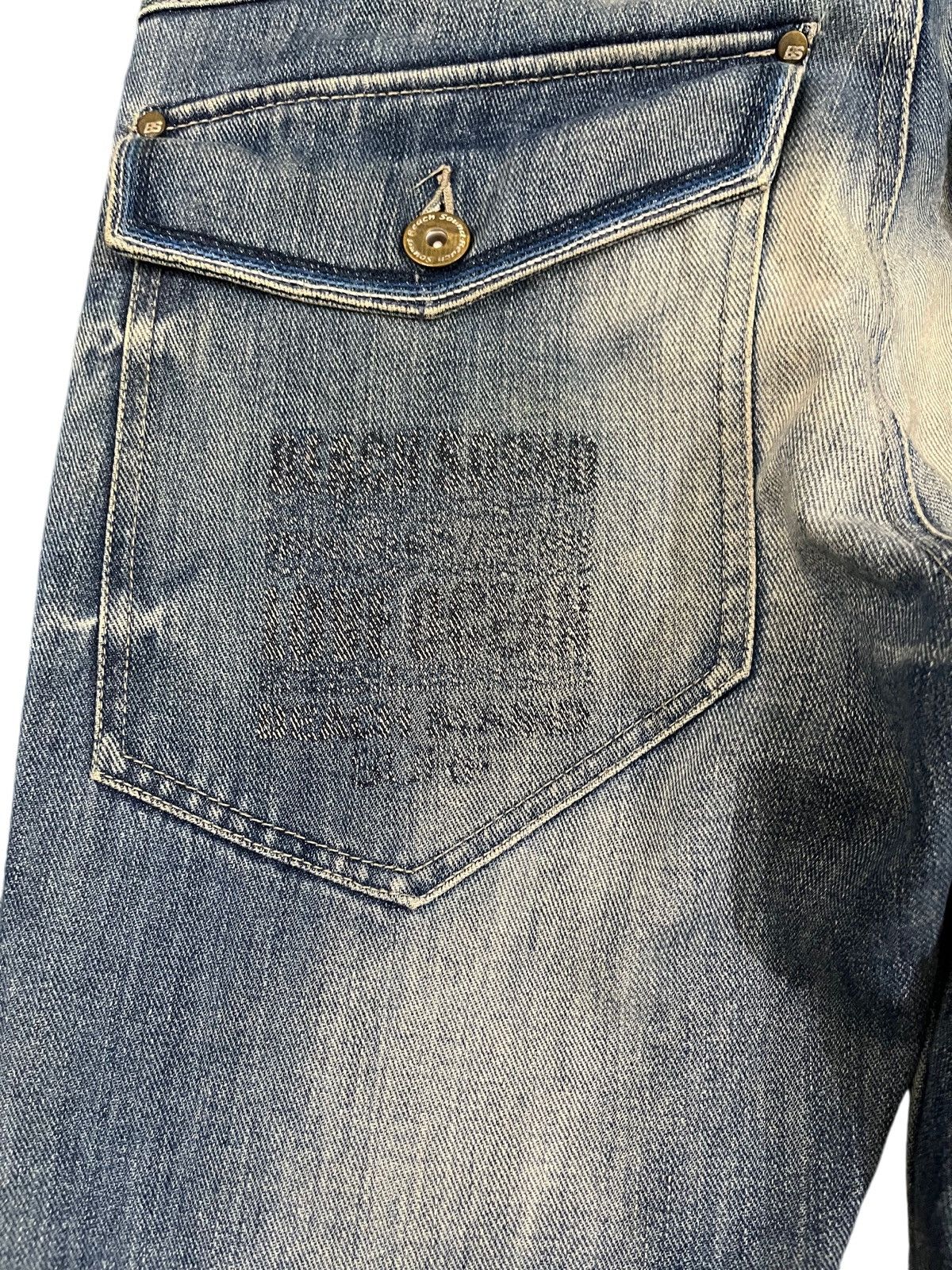 14th Addiction Vintage Sound Beach Flare Unique Grafitti Denim Size US 33 - 8 Thumbnail