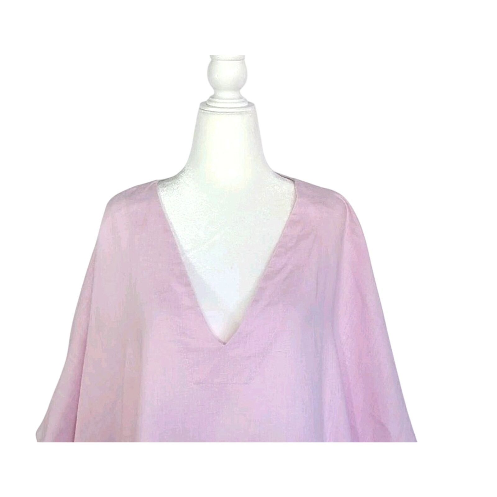 Other New Crown Linen Designs Womens Pink Kaftan Dress One Size Size ONE SIZE - 2 Thumbnail