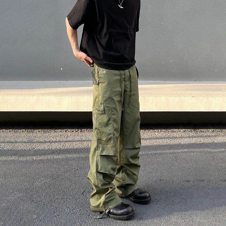 Japanese Brand × Vintage Cargo Pants Baggy Summer Multi-pocket Loose Casual Size US 33 - 5 Thumbnail