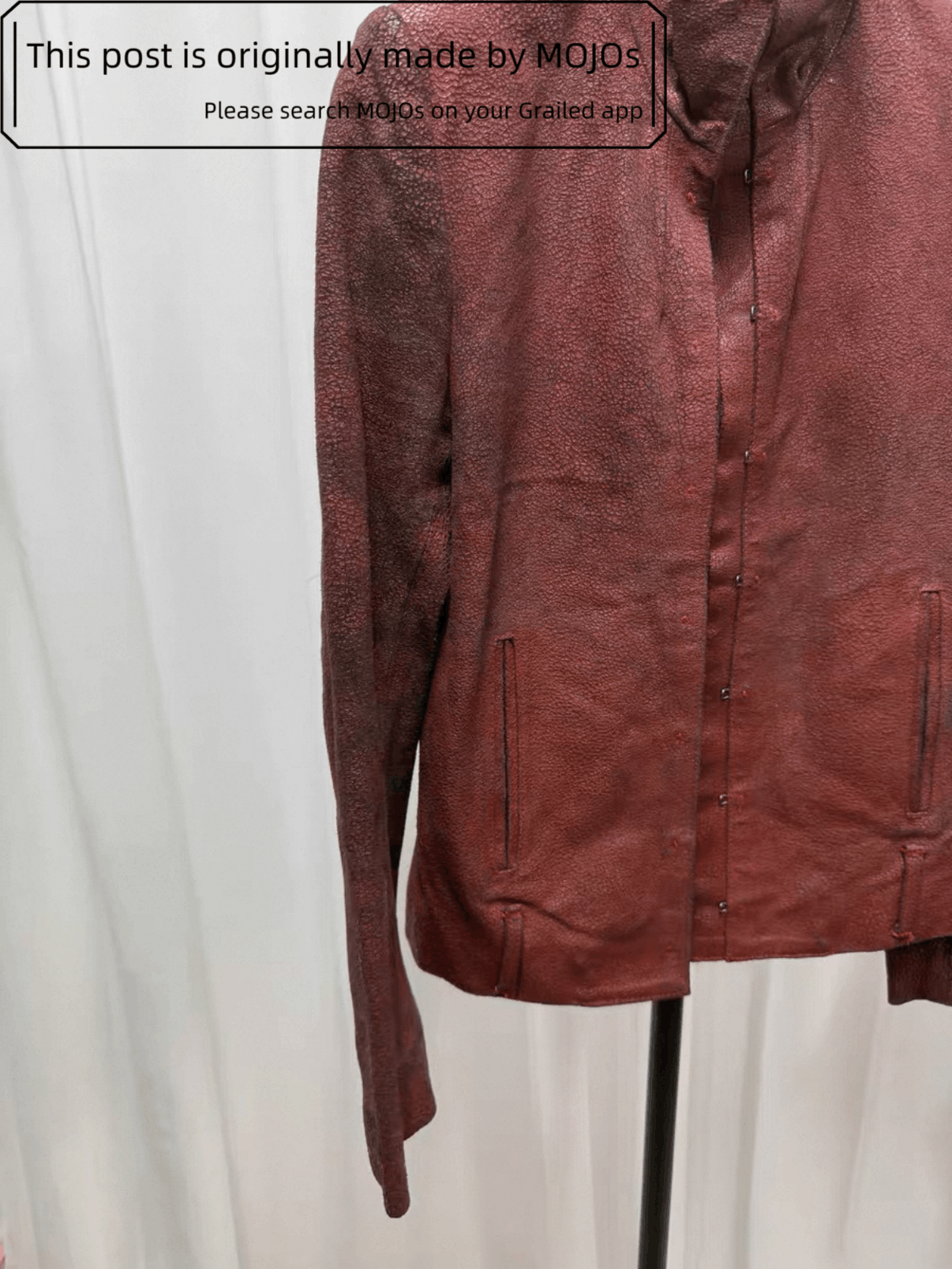 Ann Demeulemeester Sz 36 Ann Demeulemeester Splash Leather Jacket mojos Size US XS / EU 42 / 0 - 3 Thumbnail