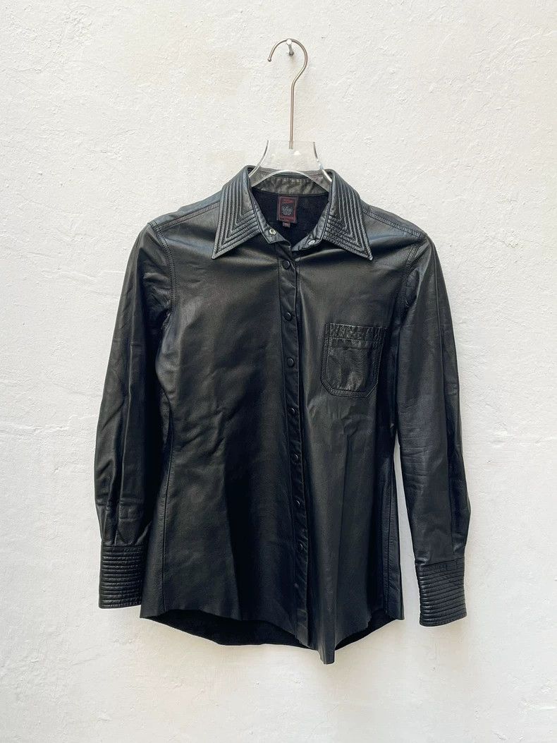 Jean Paul Gaultier Jean Paul Gaultier Leather Long Sleeve Shirt- DMC Size US M / EU 48-50 / 2 - 1 Thumbnail