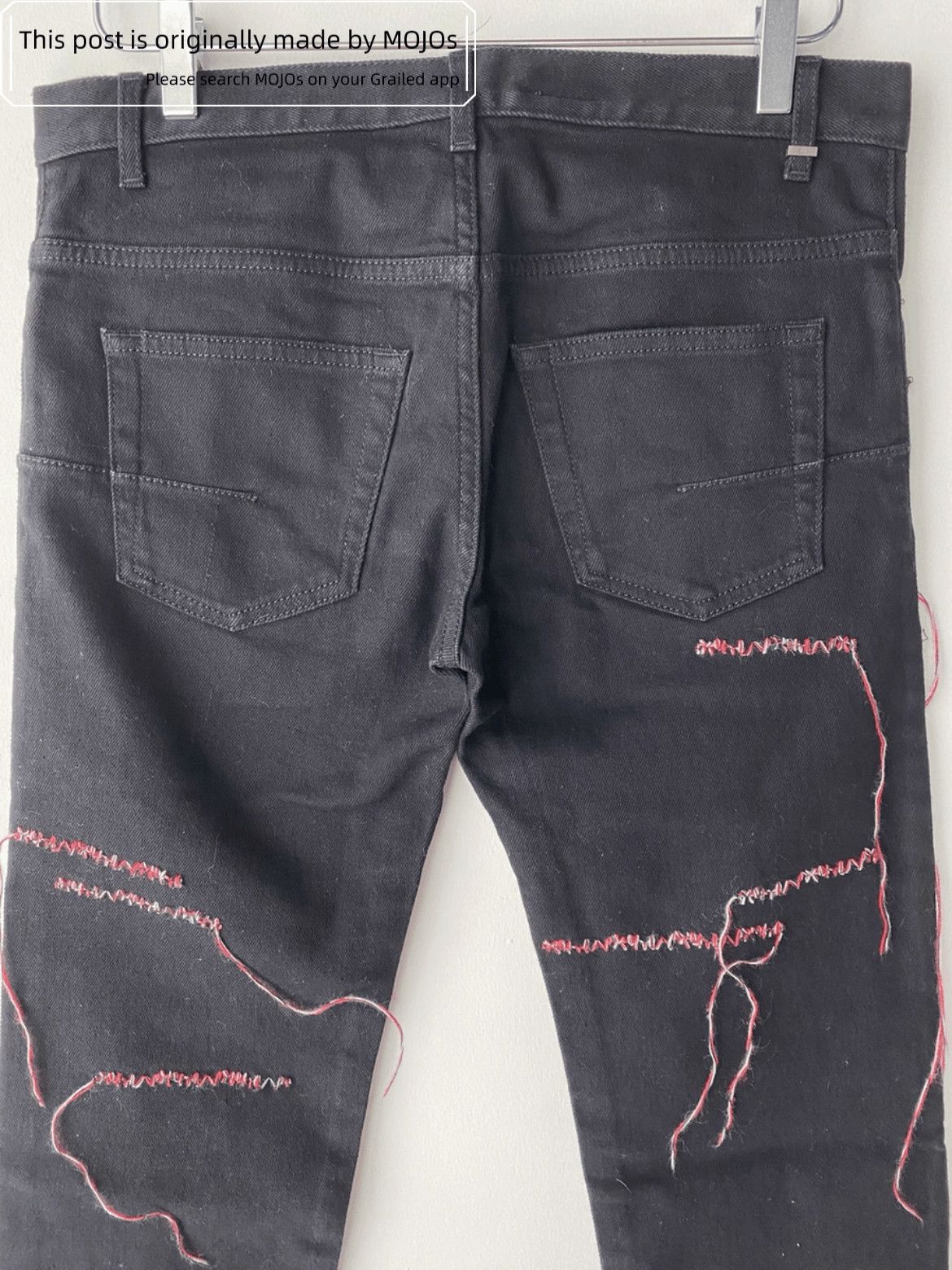 Dior Dior Homme 16AW Kris Van Assche Distressed Stitches Denim Size US 30 / EU 46 - 4 Thumbnail