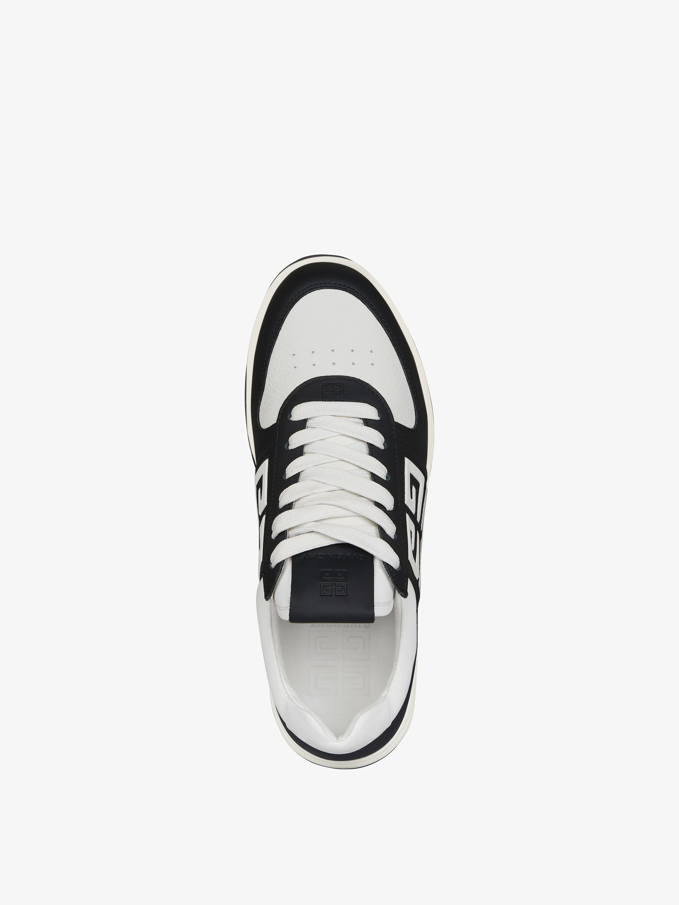 Givenchy o1lv12m1025 G4 Low Top Sneakers in Black/White Size US 11 / EU 44 - 3 Thumbnail