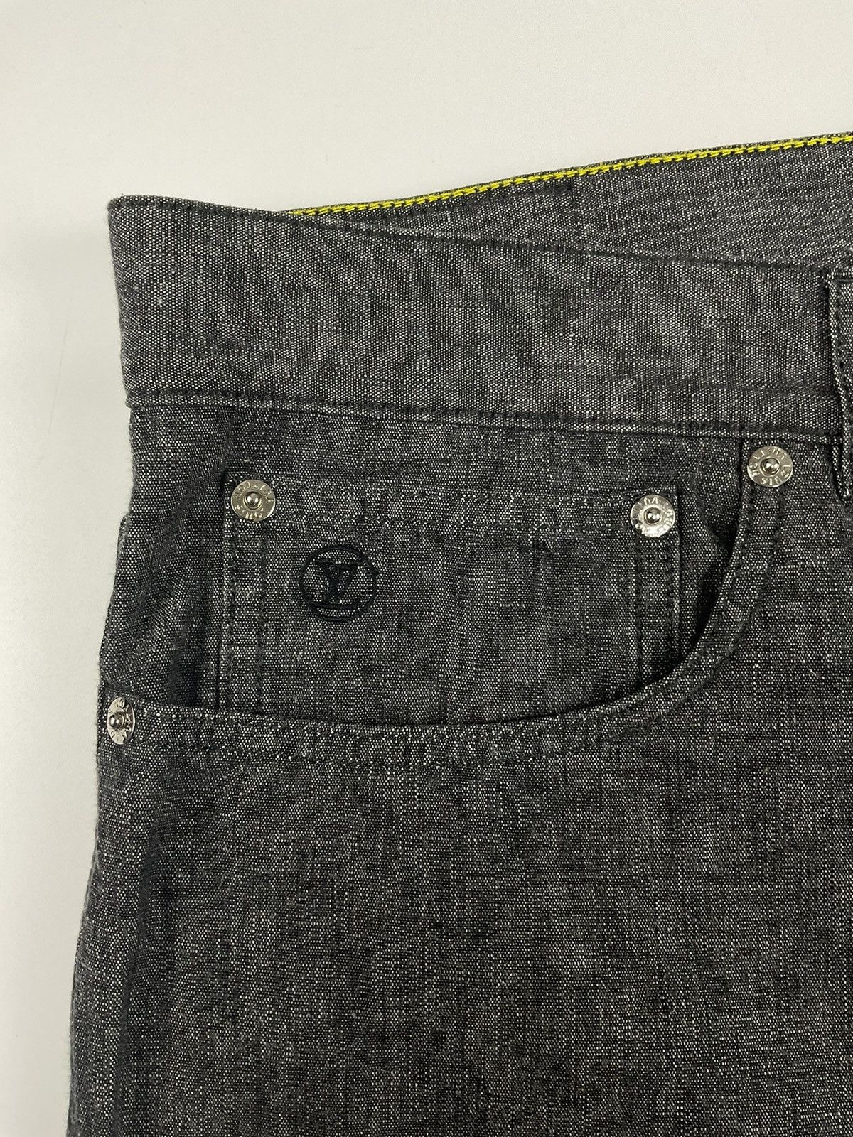 Louis Vuitton Louis Vuitton Leather Patch Regular Jeans Size US 38 / EU 54 - 5 Thumbnail
