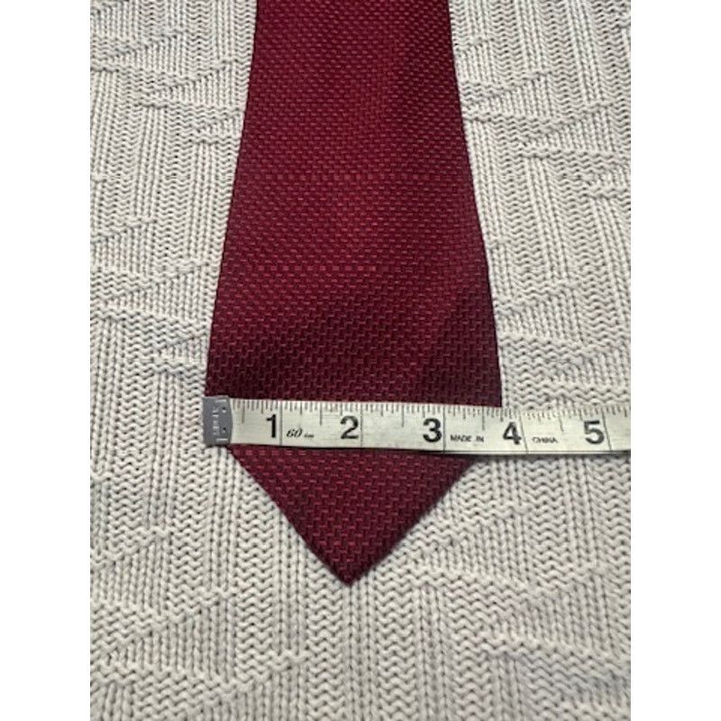 Tommy Hilfiger Tommy Hilfiger red textured silk tie Size ONE SIZE - 5 Thumbnail