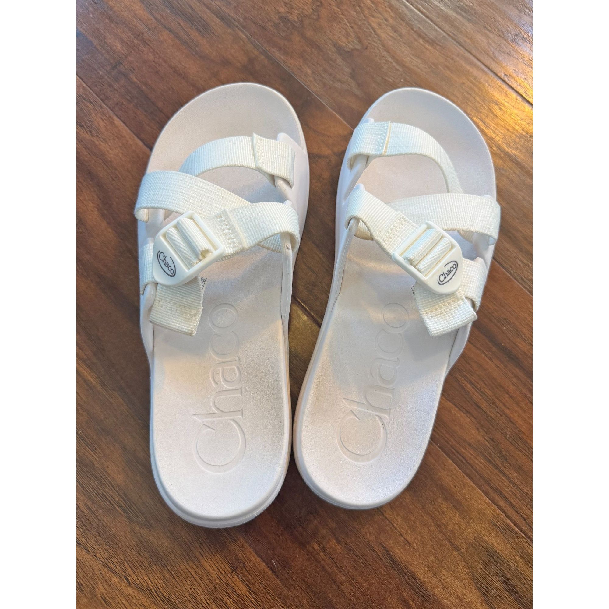 Chaco Chaco Womens Chillos White Slip-On Sandals Sz 10 Adjustable Size US 10 / IT 40 - 6 Thumbnail
