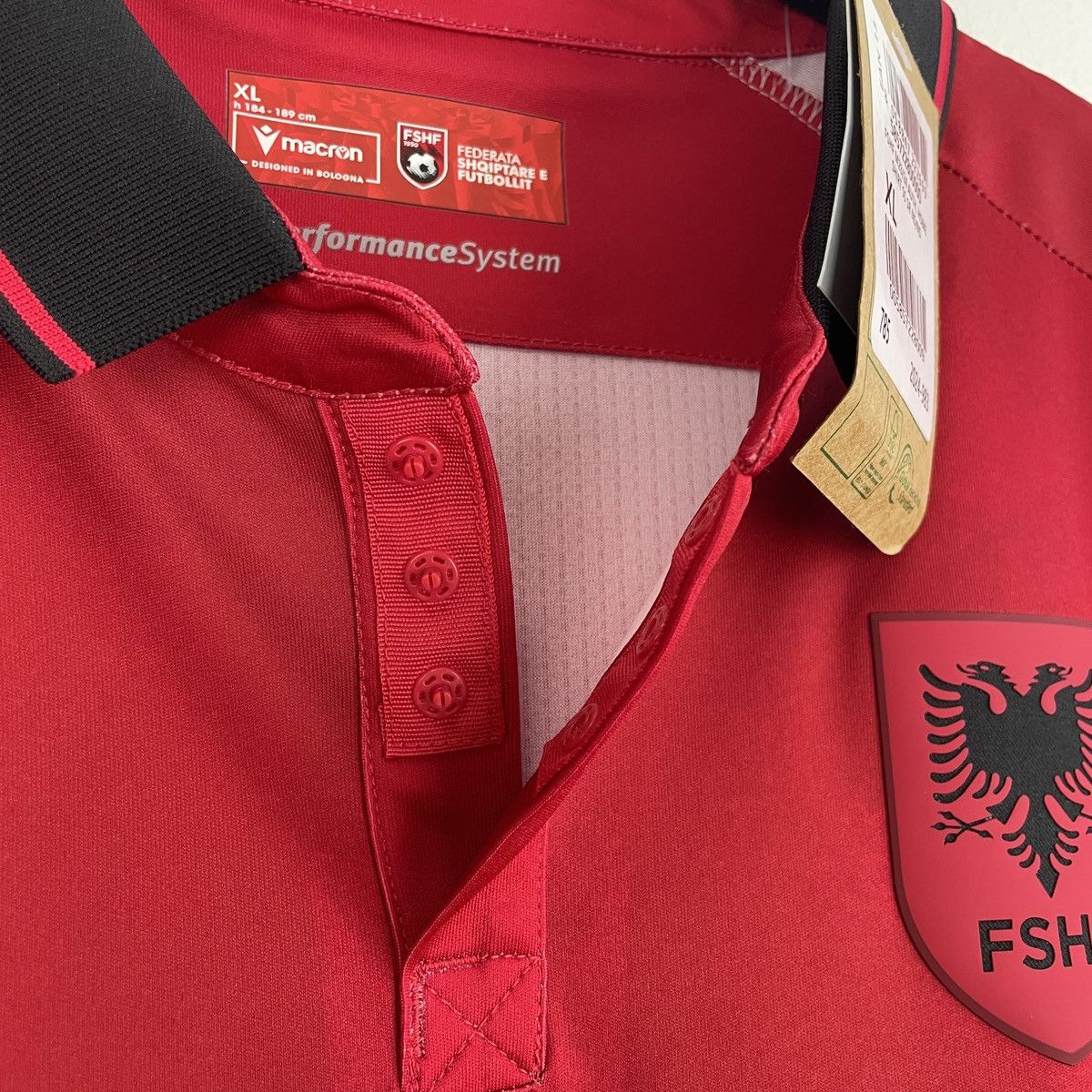 Macron Albania Authentic Home Jersey Shirt Men Euro 2024 size XL Size US XL / EU 56 / 4 - 3 Thumbnail