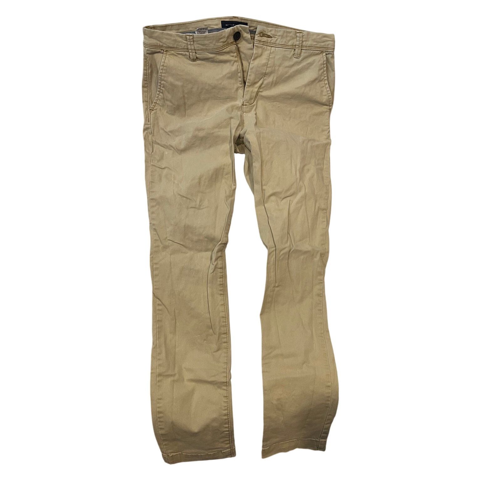 Aeropostale Aeropostale Skinny Beige Jeans Mens 32x34 Size US 32 / EU 48 - 1 Thumbnail