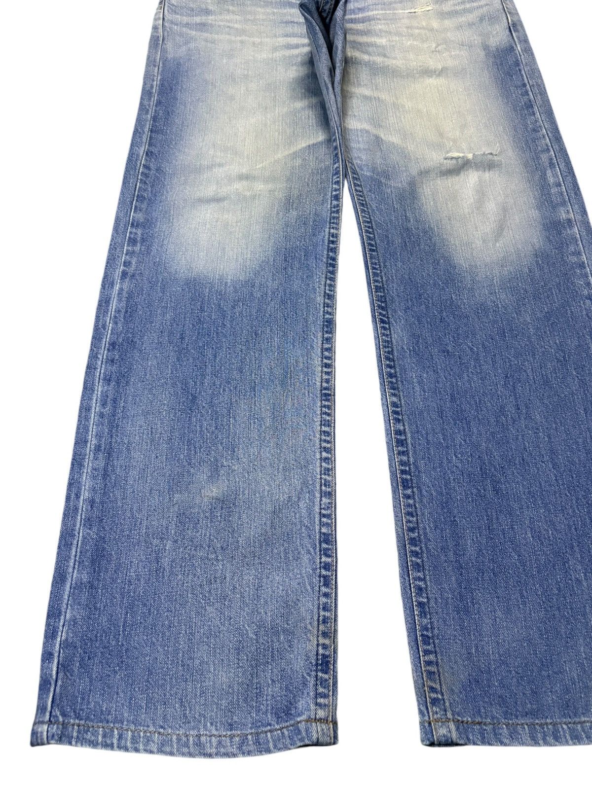 Edwin Exclusive Vintage Edwin XV Faded Wash Distress Loose Jeans Size US 36 / EU 52 - 6 Thumbnail