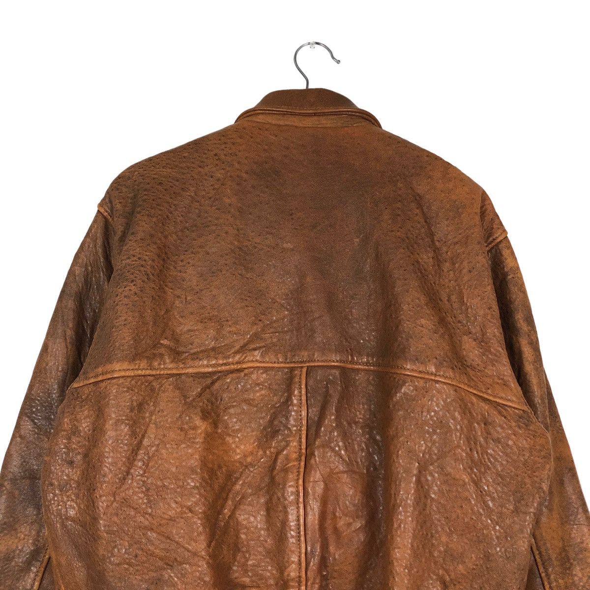 Vintage 📌VINTAGE FLY LEATHER JACKET D’HOMME A HOMME JAPAN MADE Size US M / EU 48-50 / 2 - 11 Thumbnail